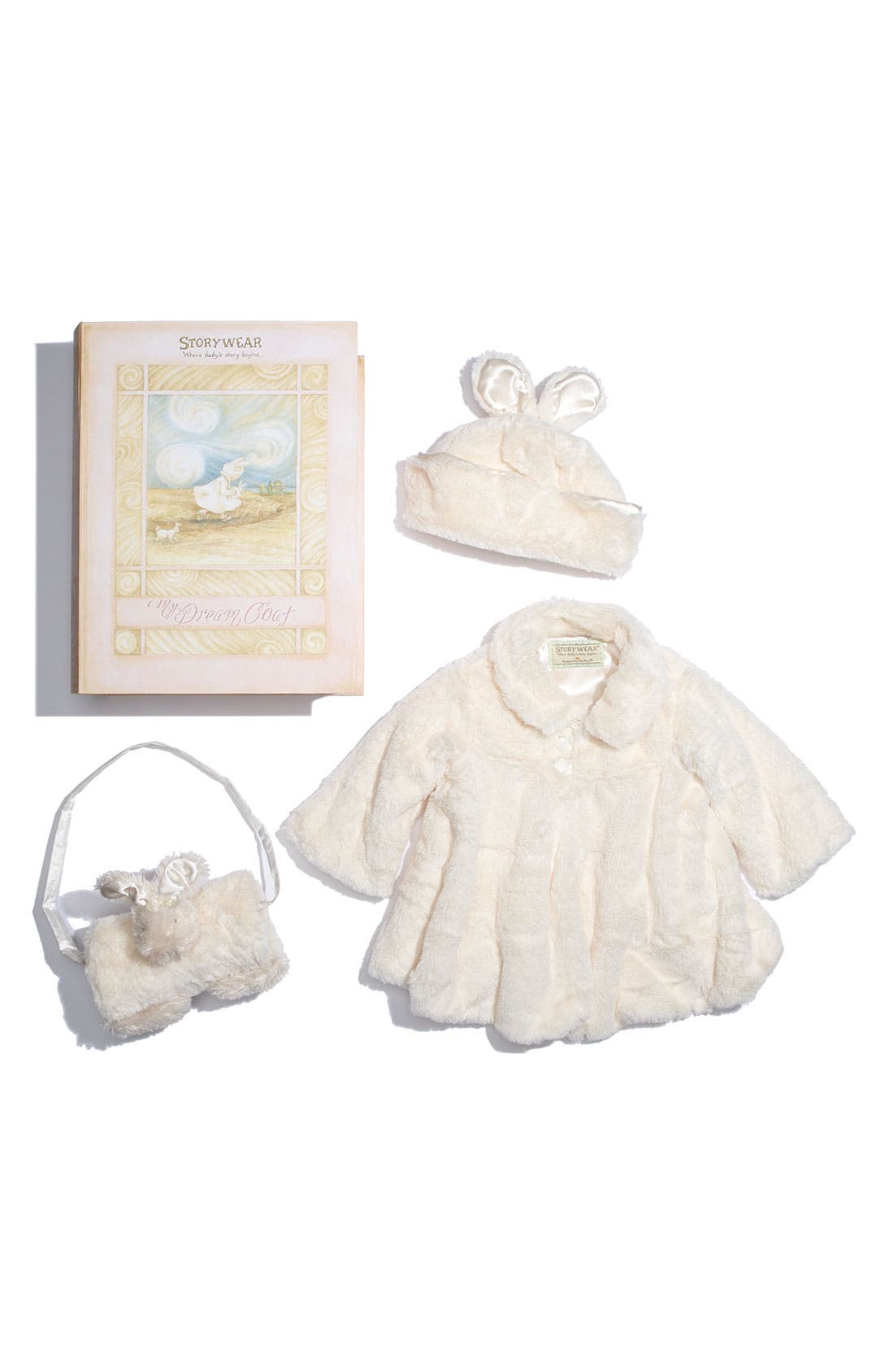 UPC 011000000037 product image for Infant Girl's Bunnies By The Bay 'Glad Dreams Coat Storywear' Set | upcitemdb.com