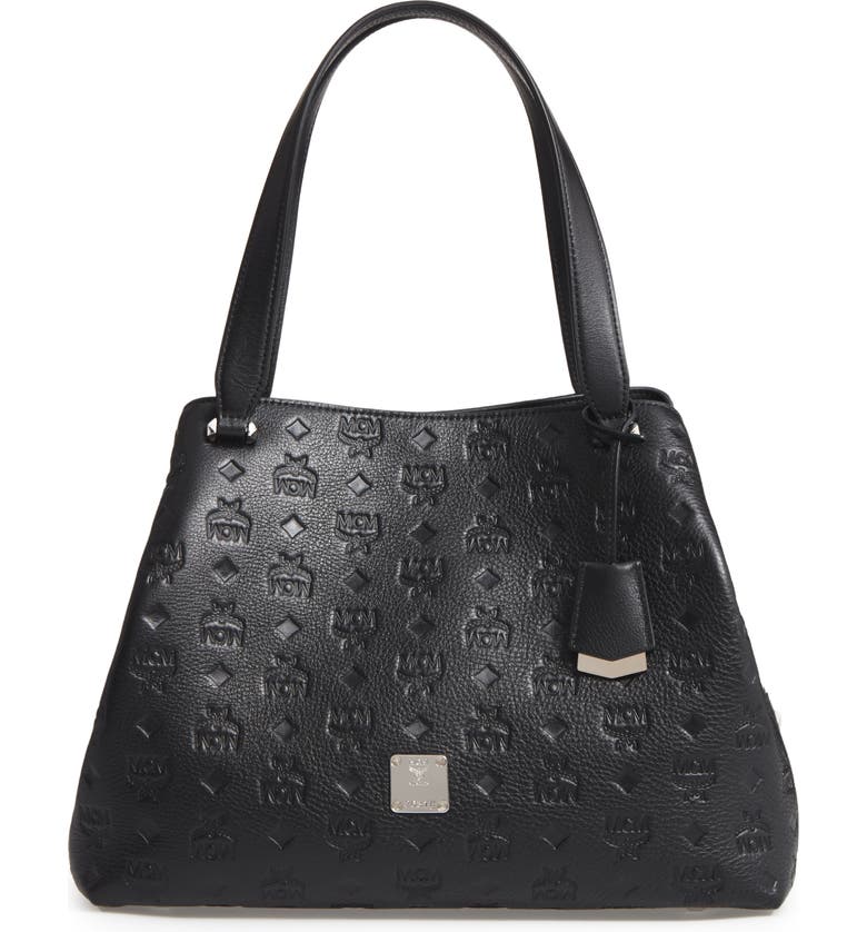 MCM Signature Monogrammed Leather Handbag | Nordstrom