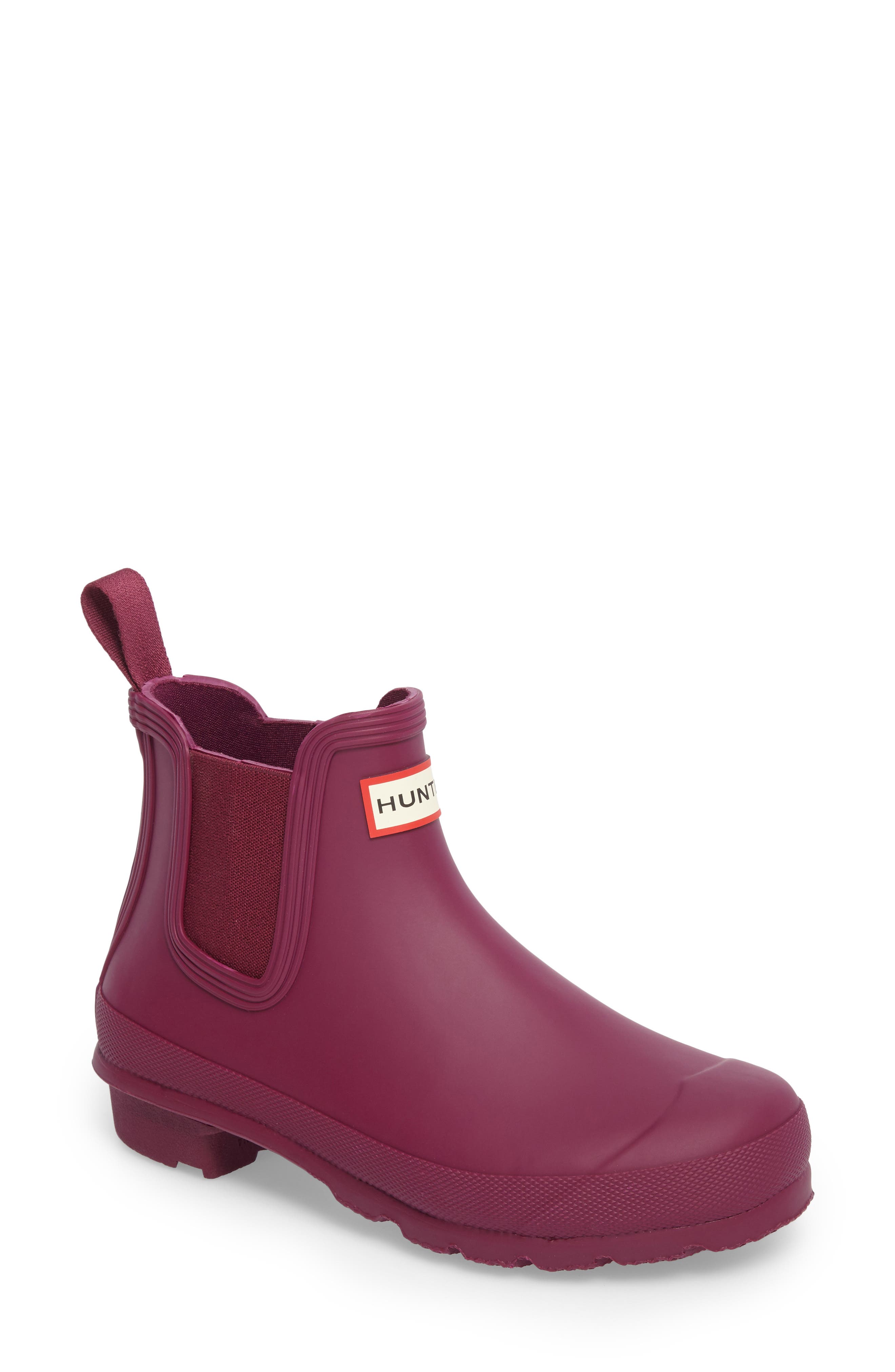Hunter Original Waterproof Chelsea Rain Boot, Purple