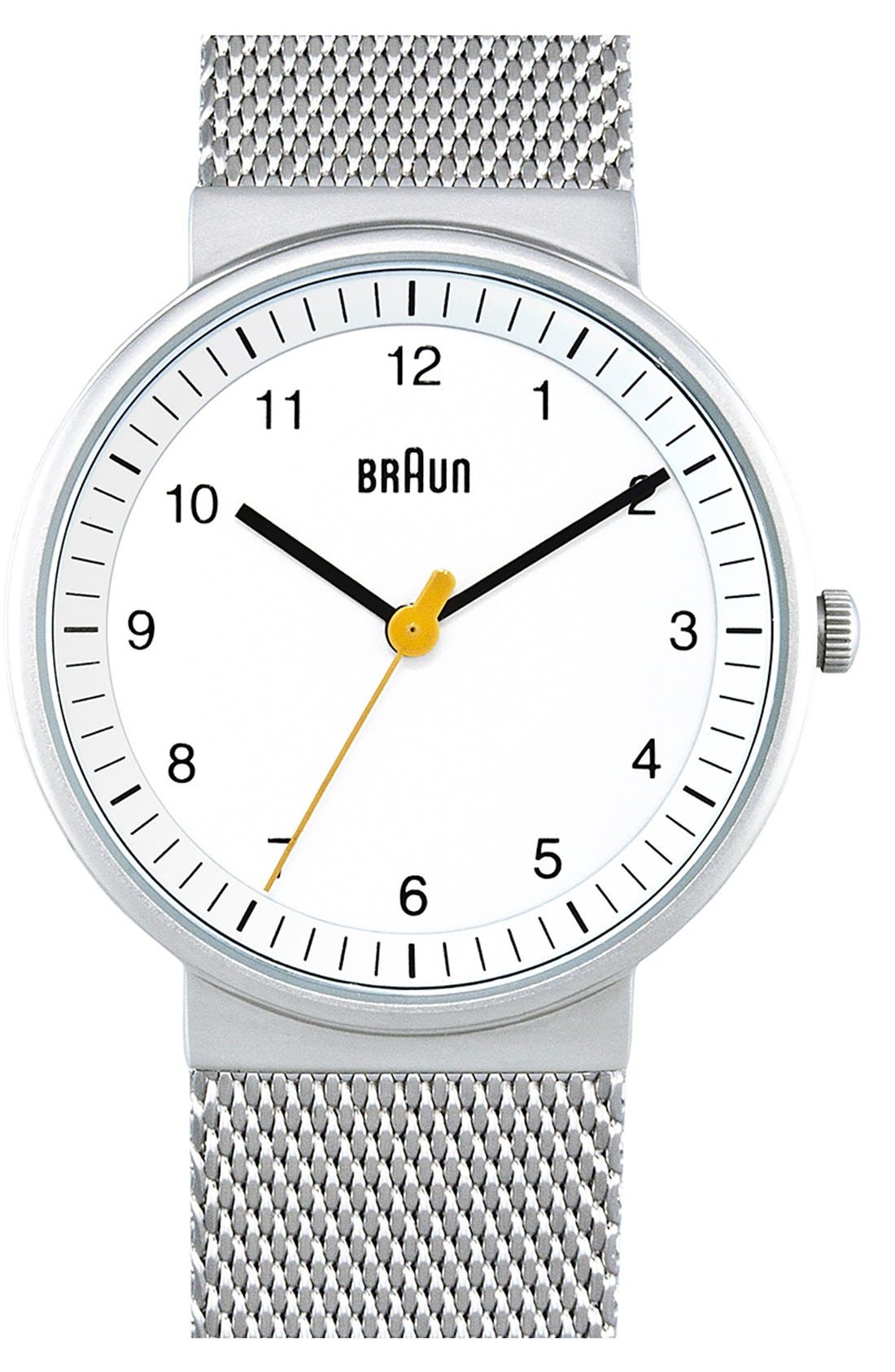 EAN 5013348607584 product image for Women's Braun 'Classic' Strap Watch, 31mm - Silver/ White | upcitemdb.com