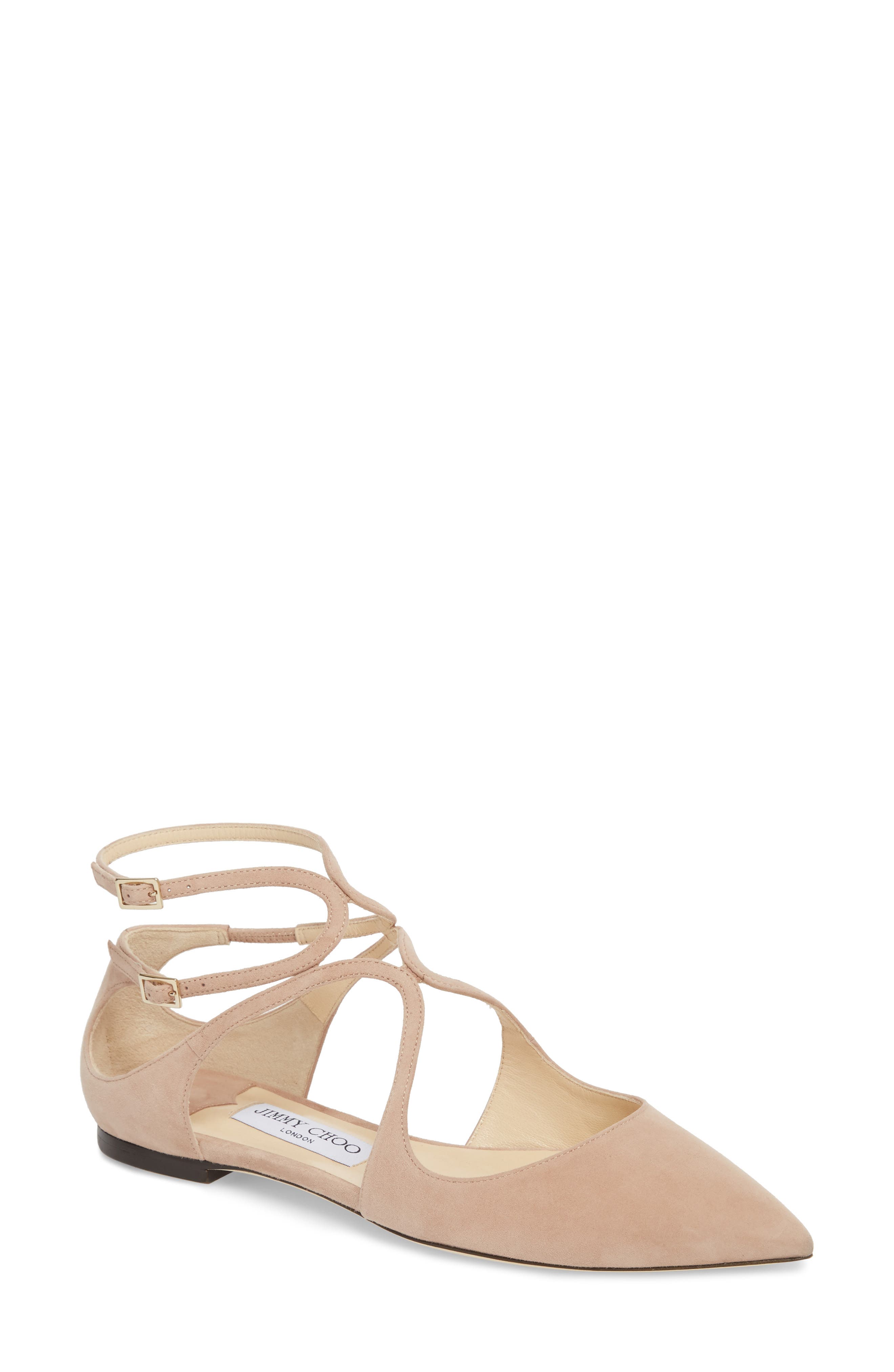 Jimmy Choo Lancer Ankle Strap Flat