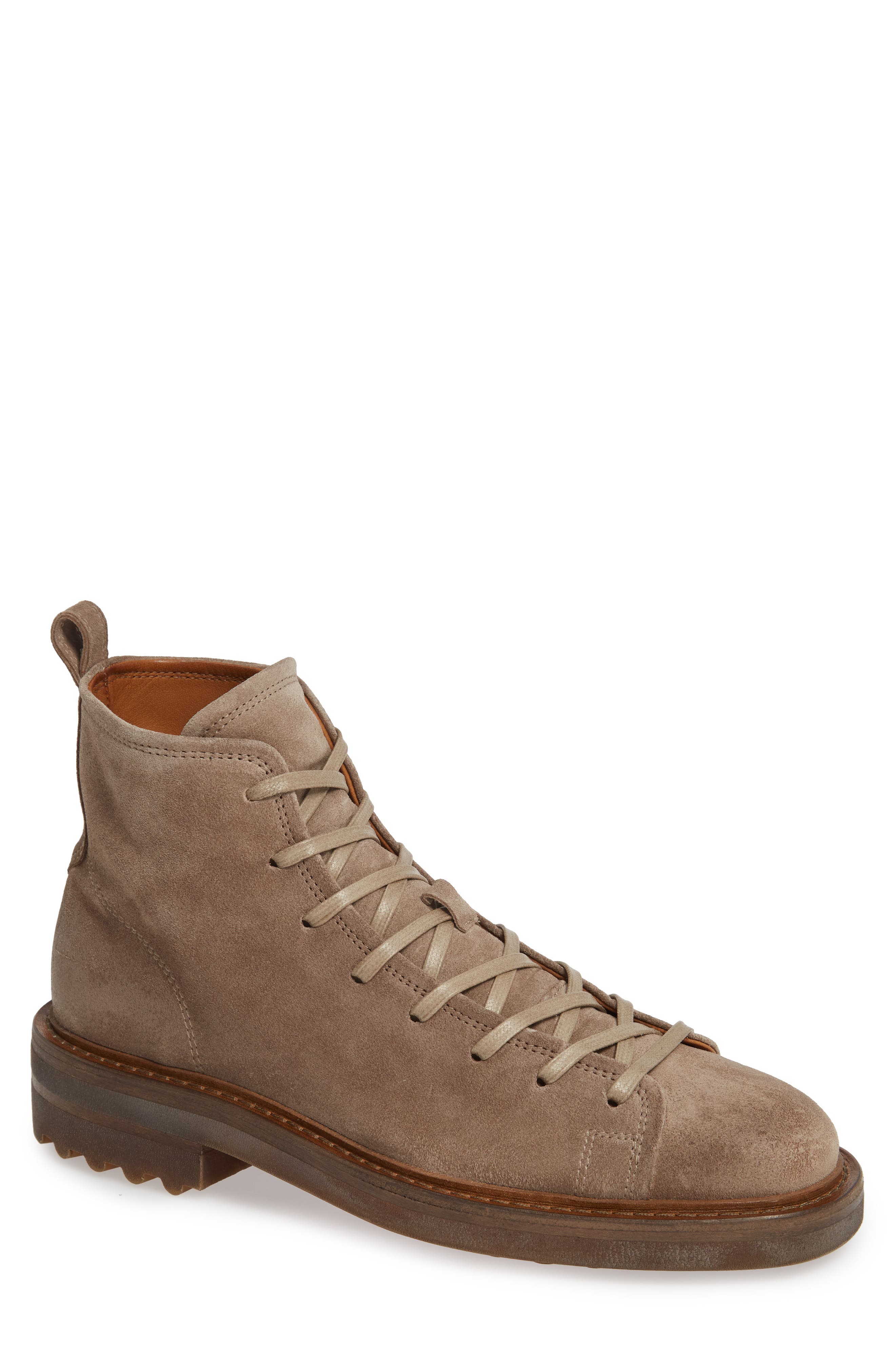 John Varvatos Collection Essex Plain Toe Boot, Brown