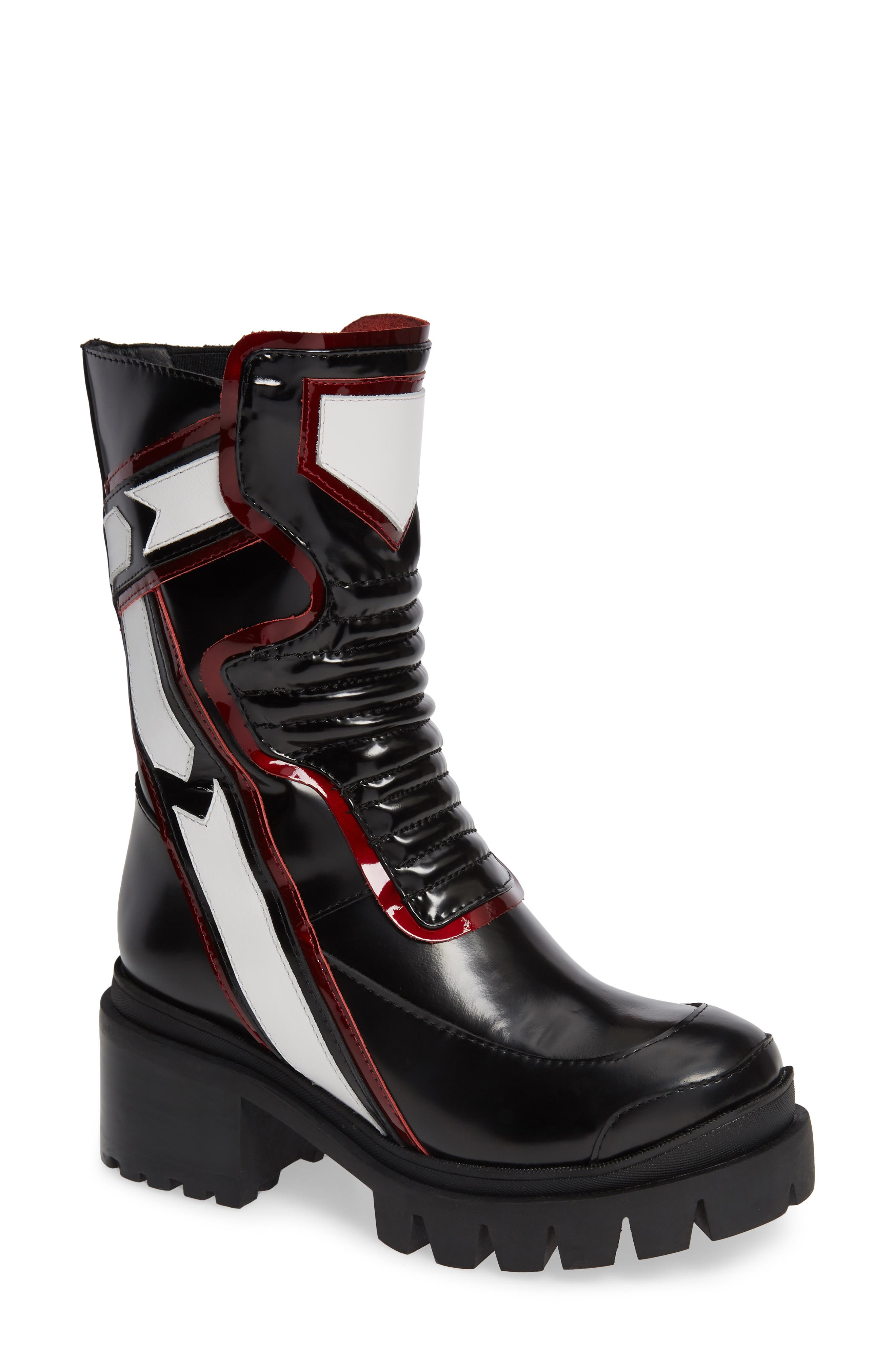 Jeffrey Campbell Hit Moto Boot- Black
