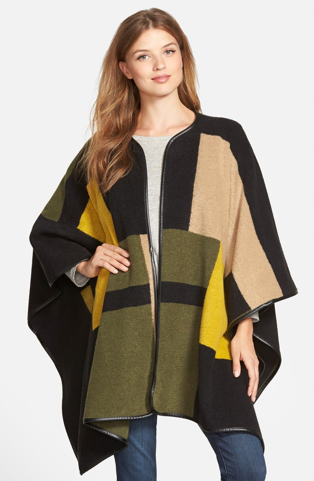 Vince Camuto Blanket Jacquard Poncho (Regular & Petite) Nordstrom