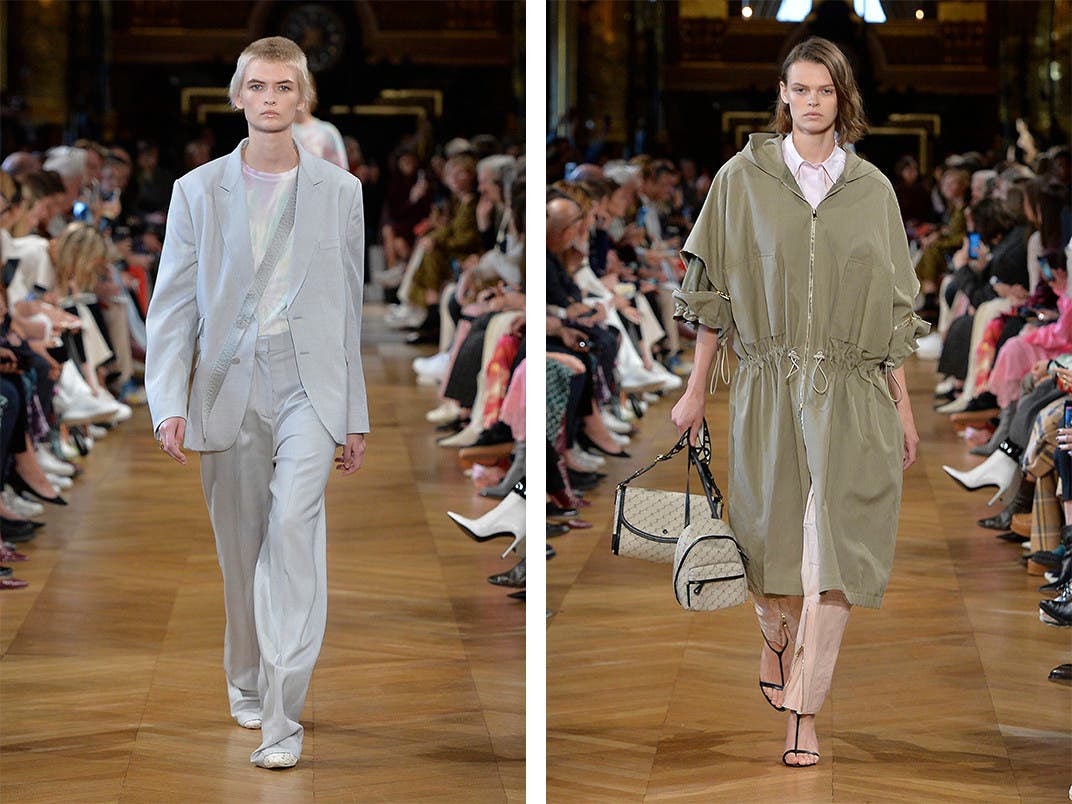 Two looks from Stella McCartney Spring 2019