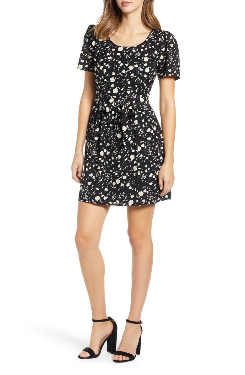 Floral Print A-Line Dress