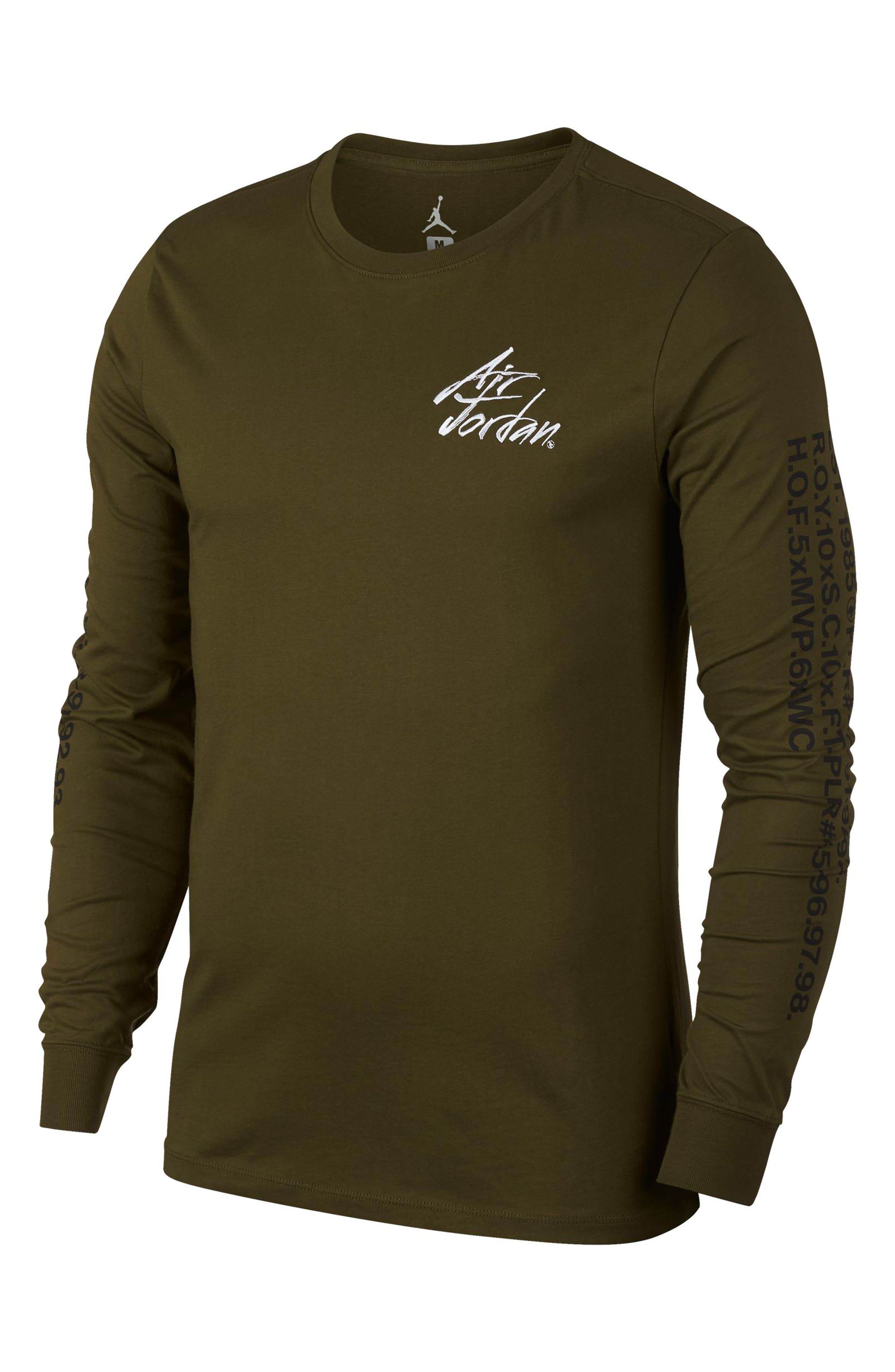 Nike Jordan Jsw Greatest Graphic T-Shirt Green