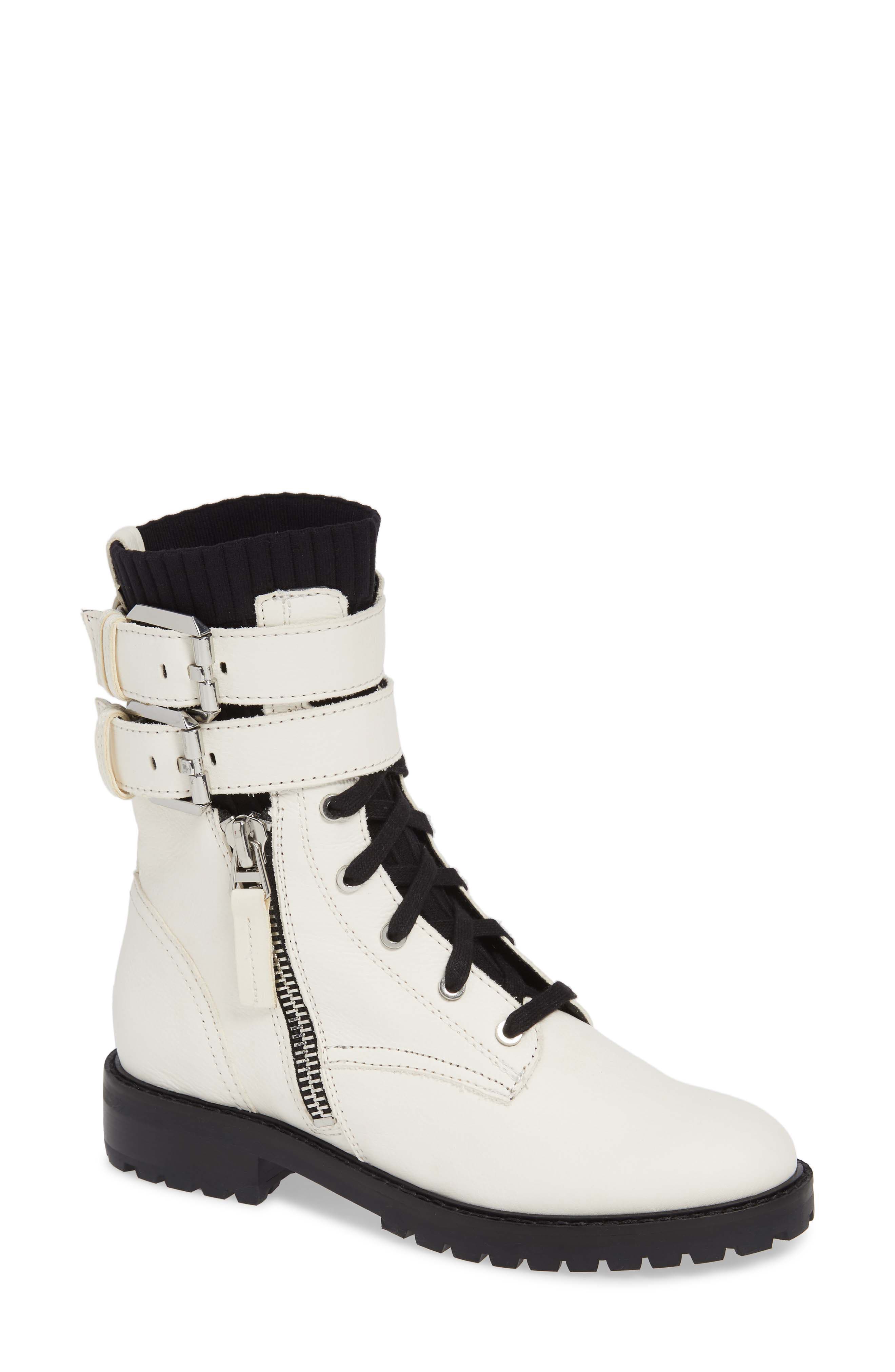 Dolce Vita Wylie Combat Boot- Ivory