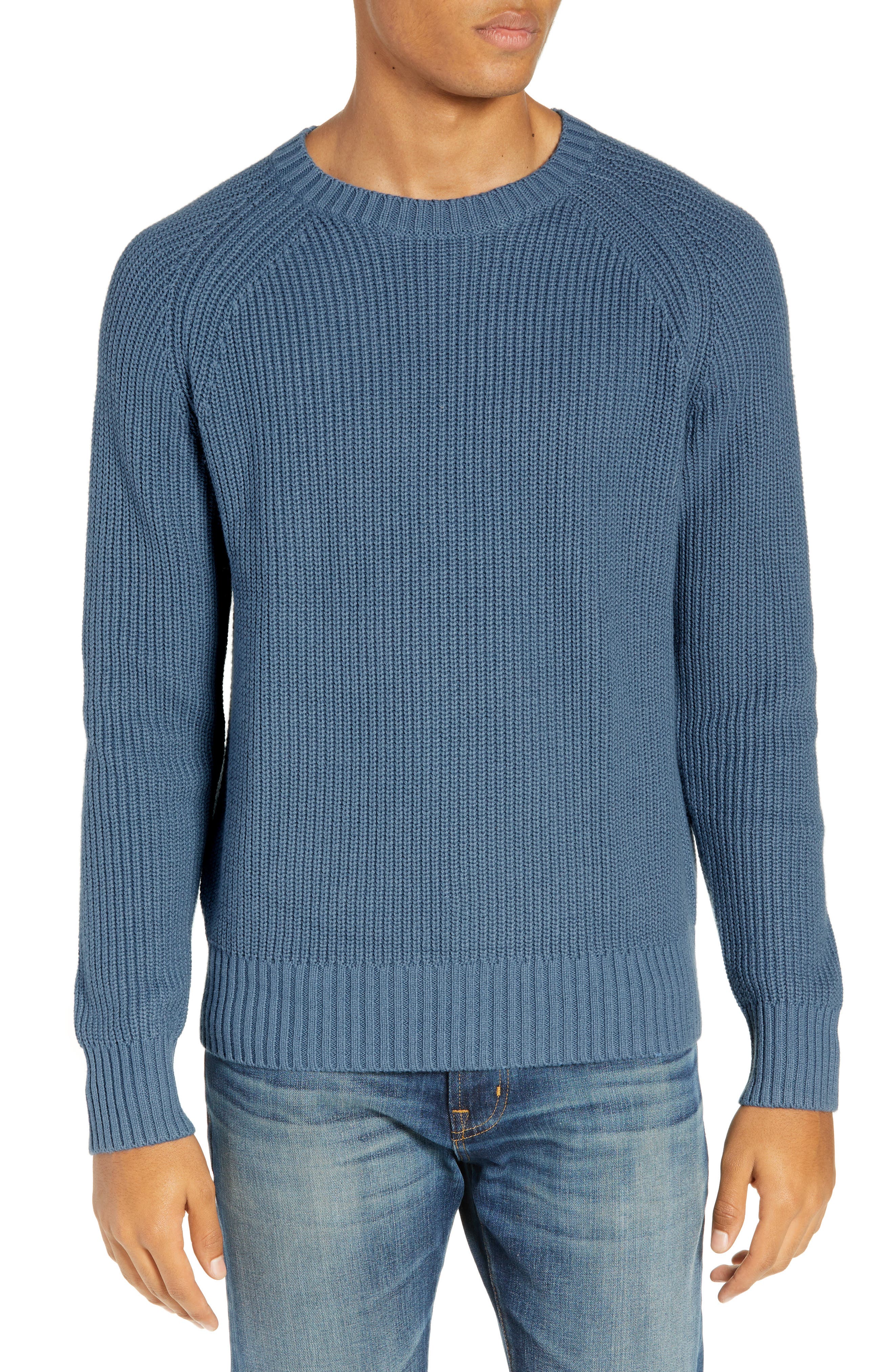 Bonobos Slim Fit Cotton & Cashmere Sweater, Blue