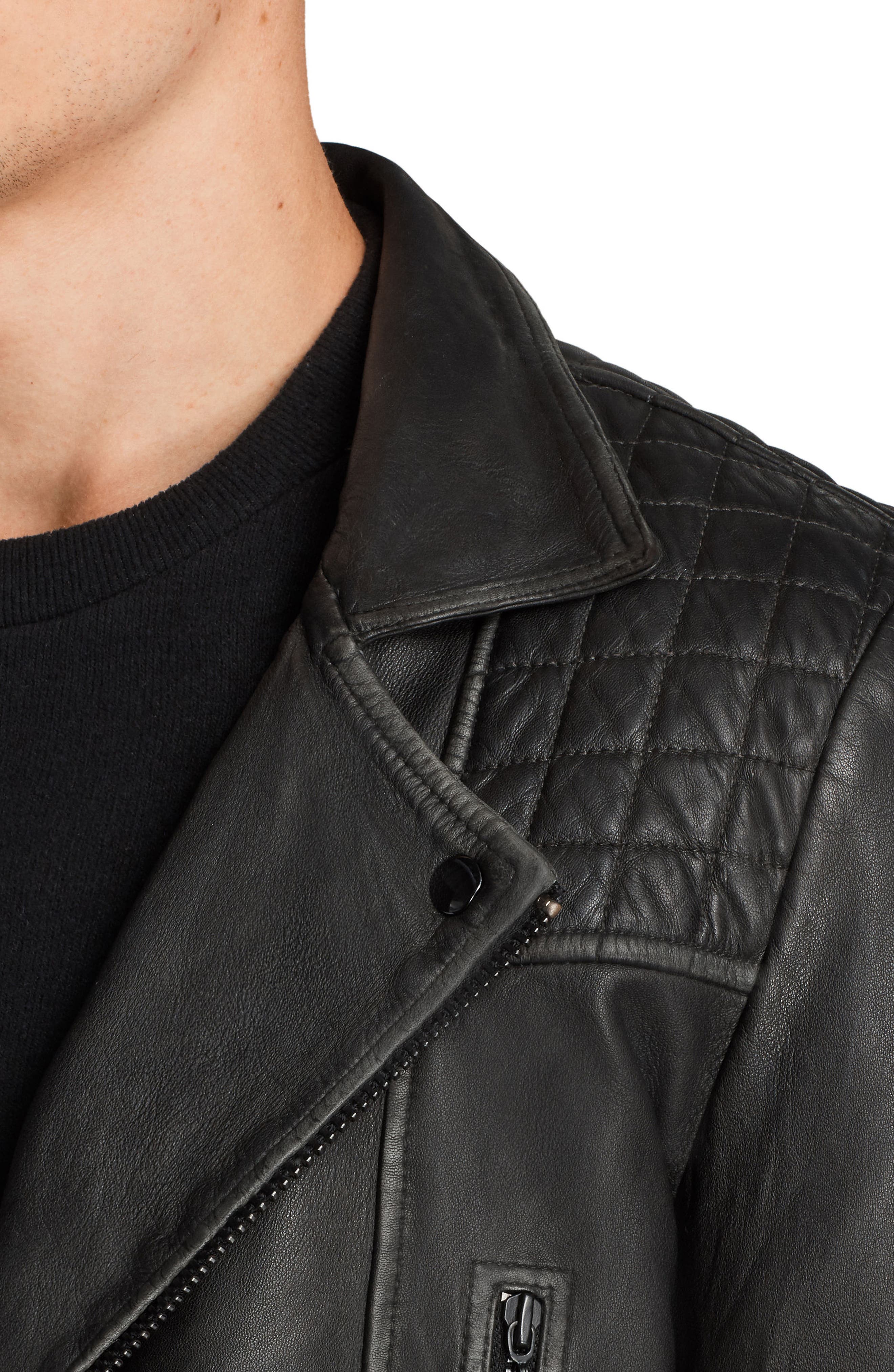 All saints cargo hot sale leather jacket mens