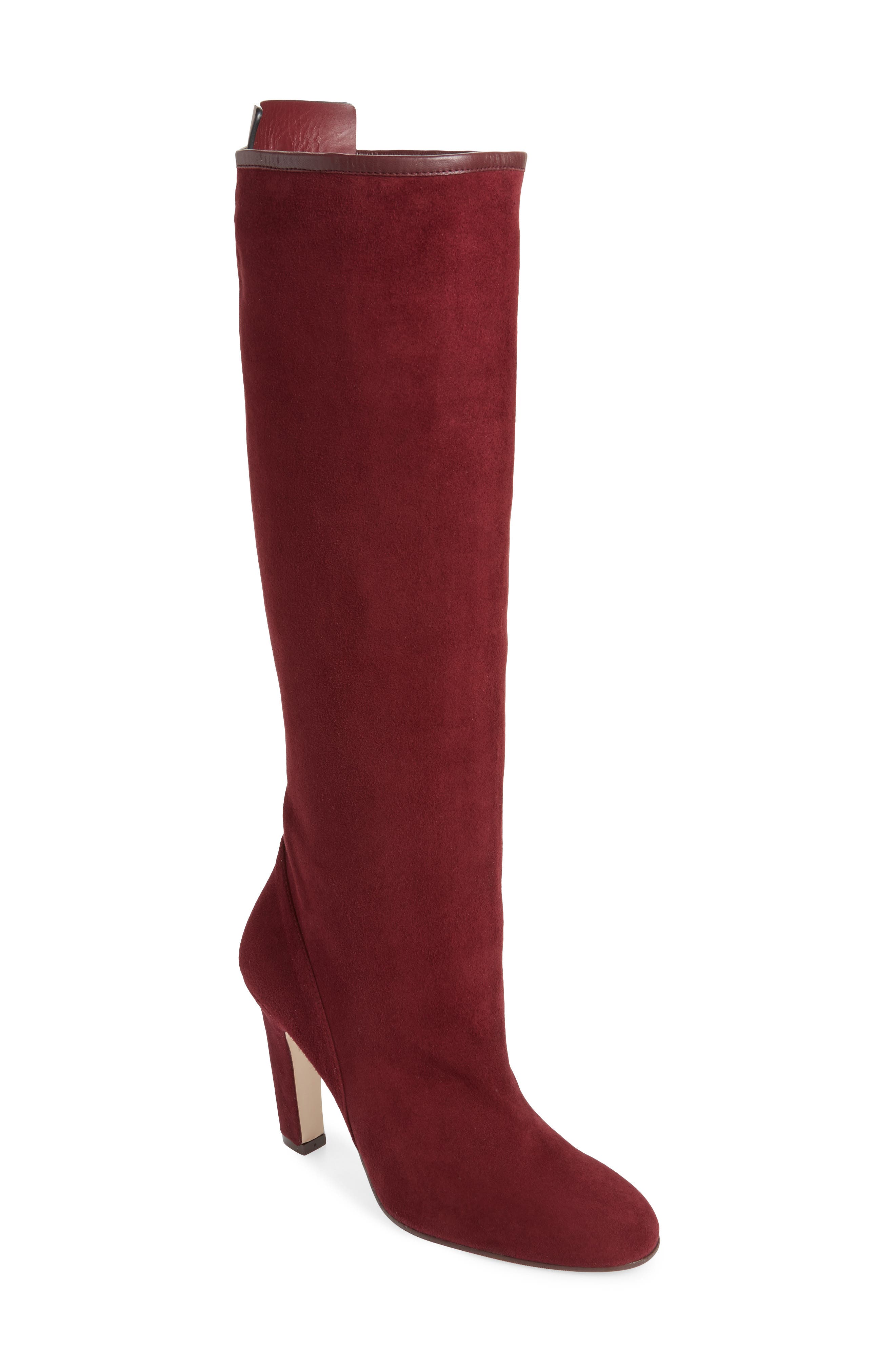 Stuart Weitzman Charlie Knee High Boot, Red