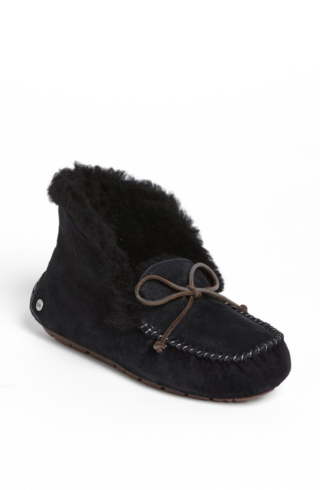 Ugg Uggpure(TM) Alena Suede Slipper Bootie, Black
