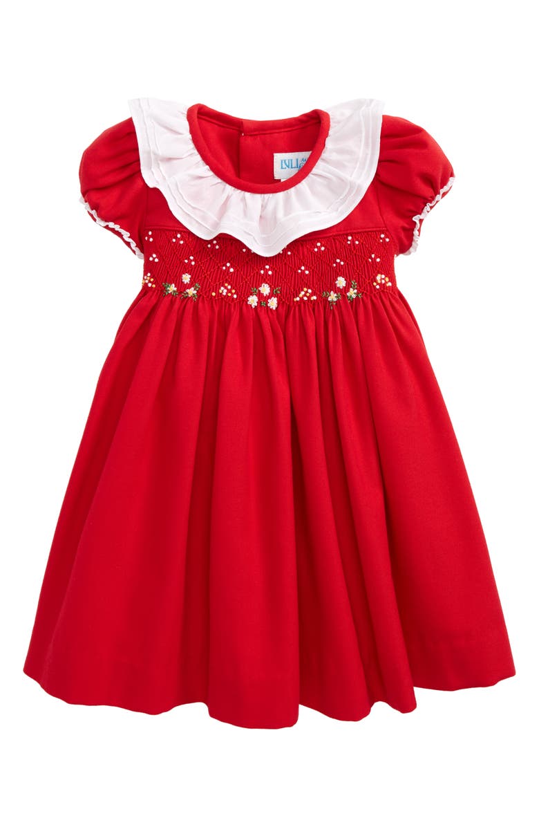 Luli & Me Viyella Smocked Dress (Baby Girls) | Nordstrom