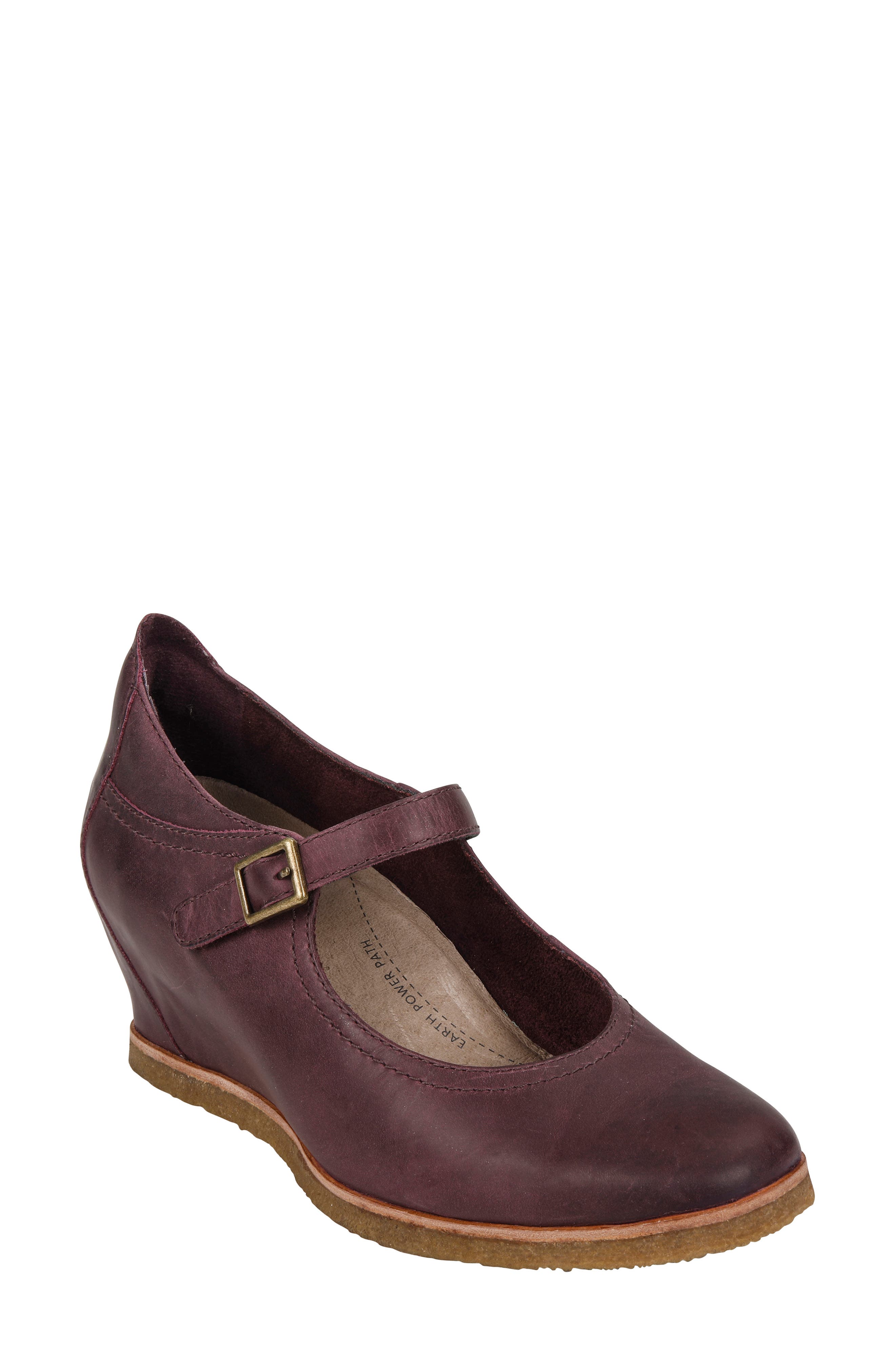 Earth Boone Mary Jane Wedge, Purple
