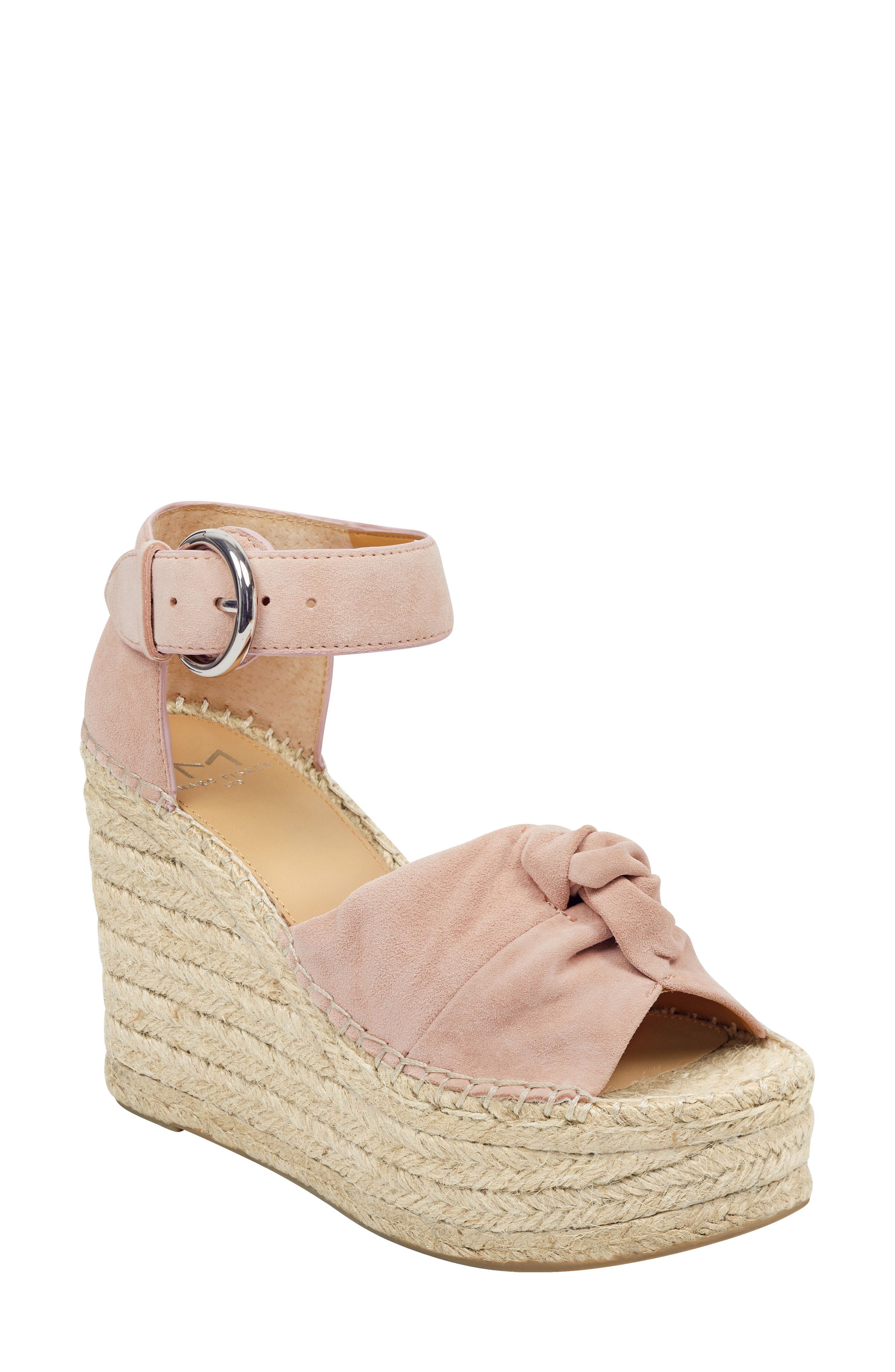 Marc Fisher Ltd Anty Platform Espadrille Sandal, Pink