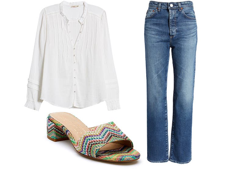 Early Spring Outfits? Start With Baggy Wide-Leg Jeans & A Bodysuit