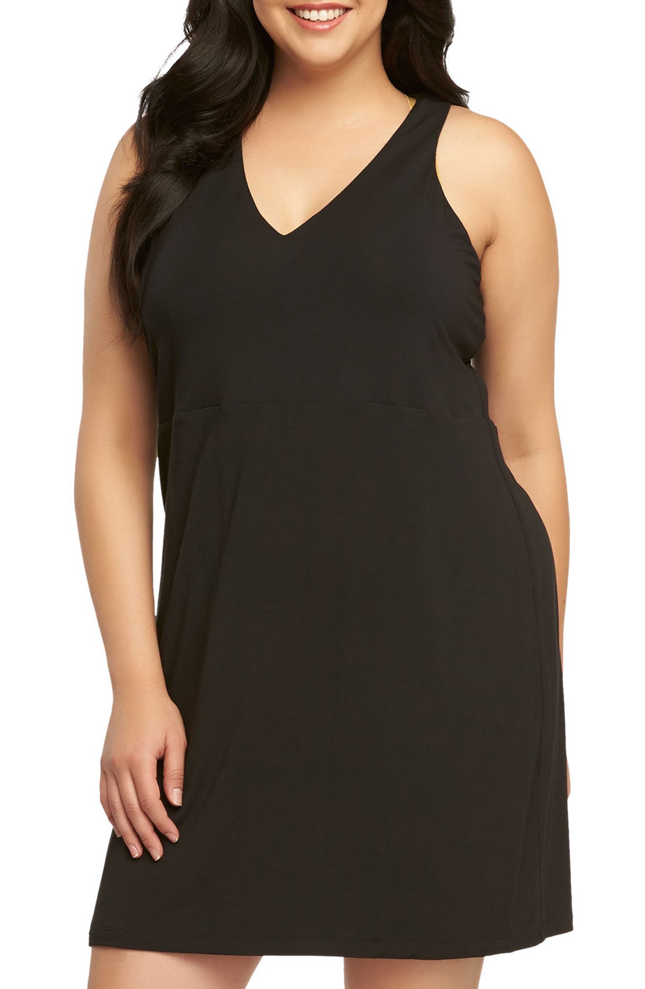 Plus Size Tart Amari Back Cutout Shift Dress, Black