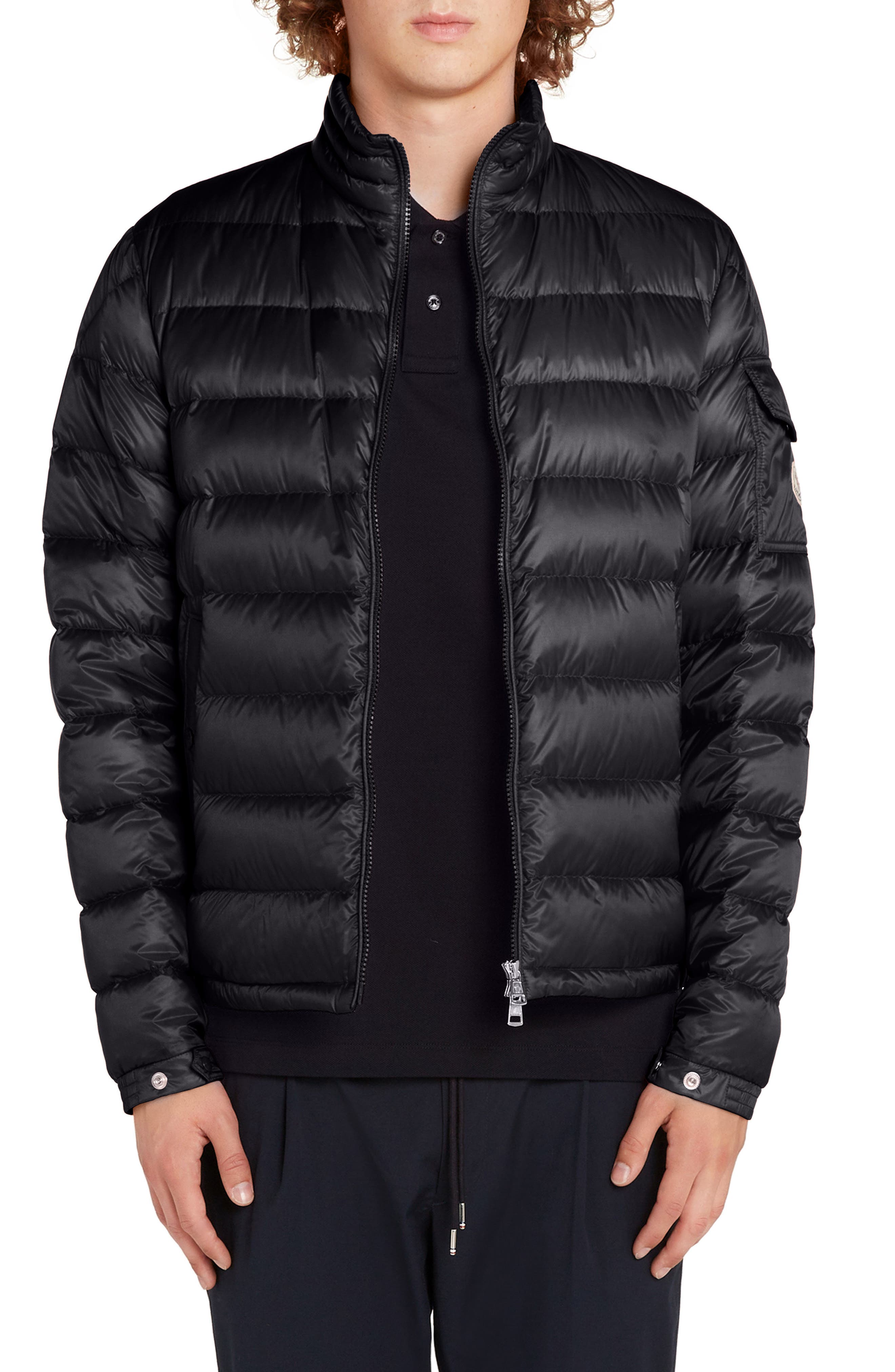Moncler Lambot Zip Up Jacket, Blue