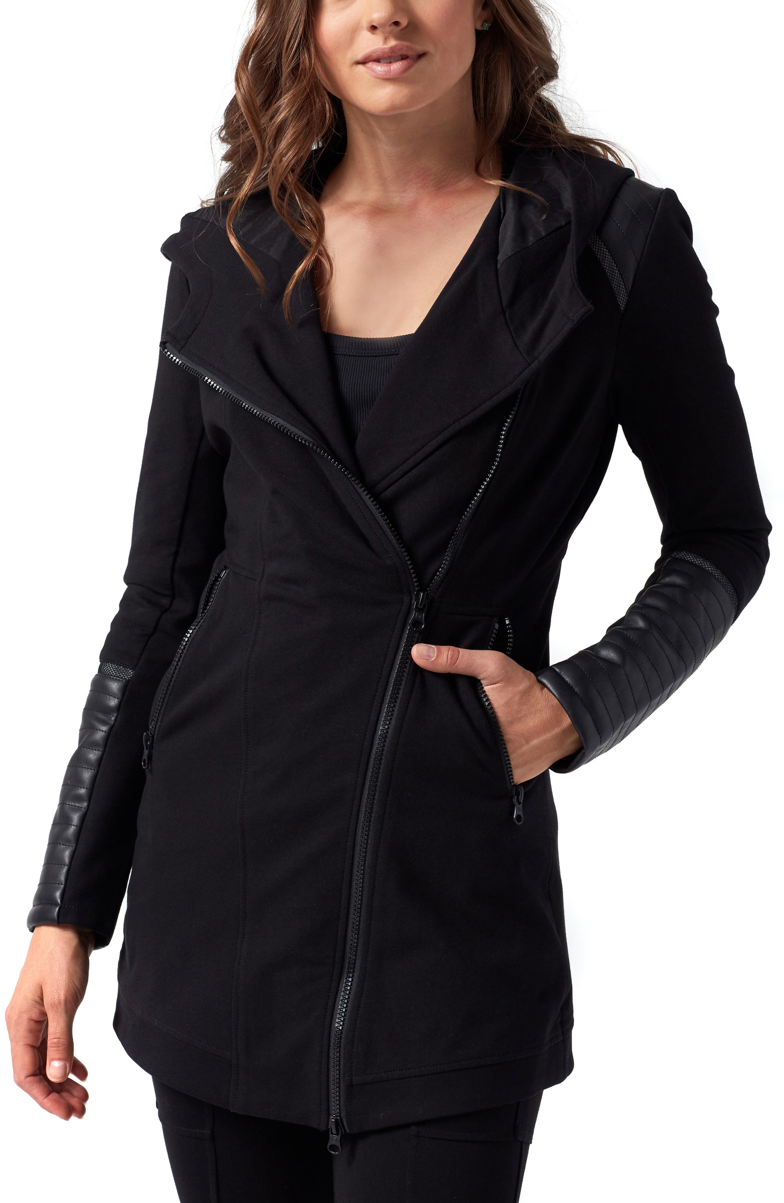 Blanc Noir Traveller Mesh Inset Jacket