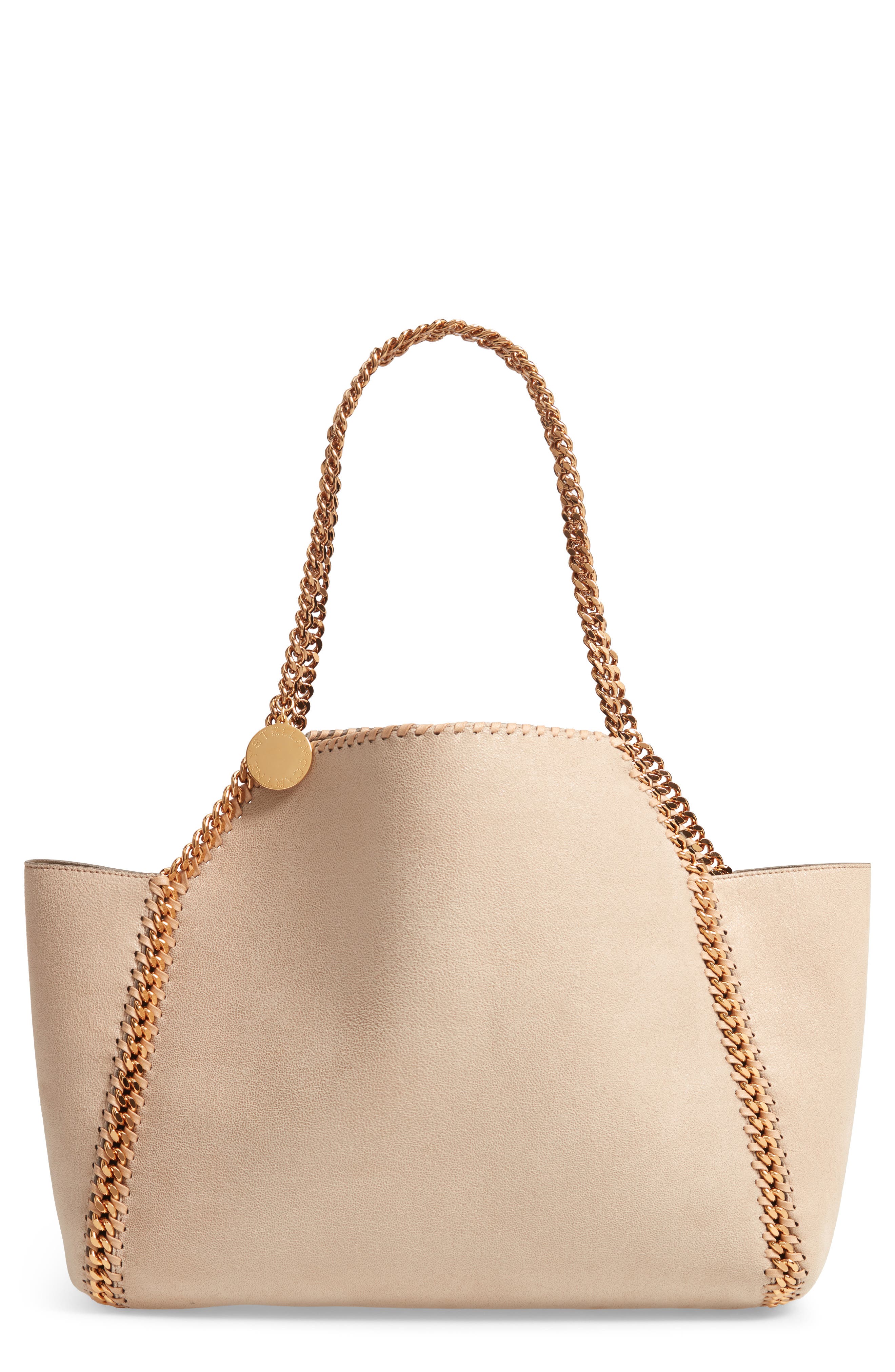 Stella Mccartney Shaggy Deer Reversible Faux Leather Tote - Ivory