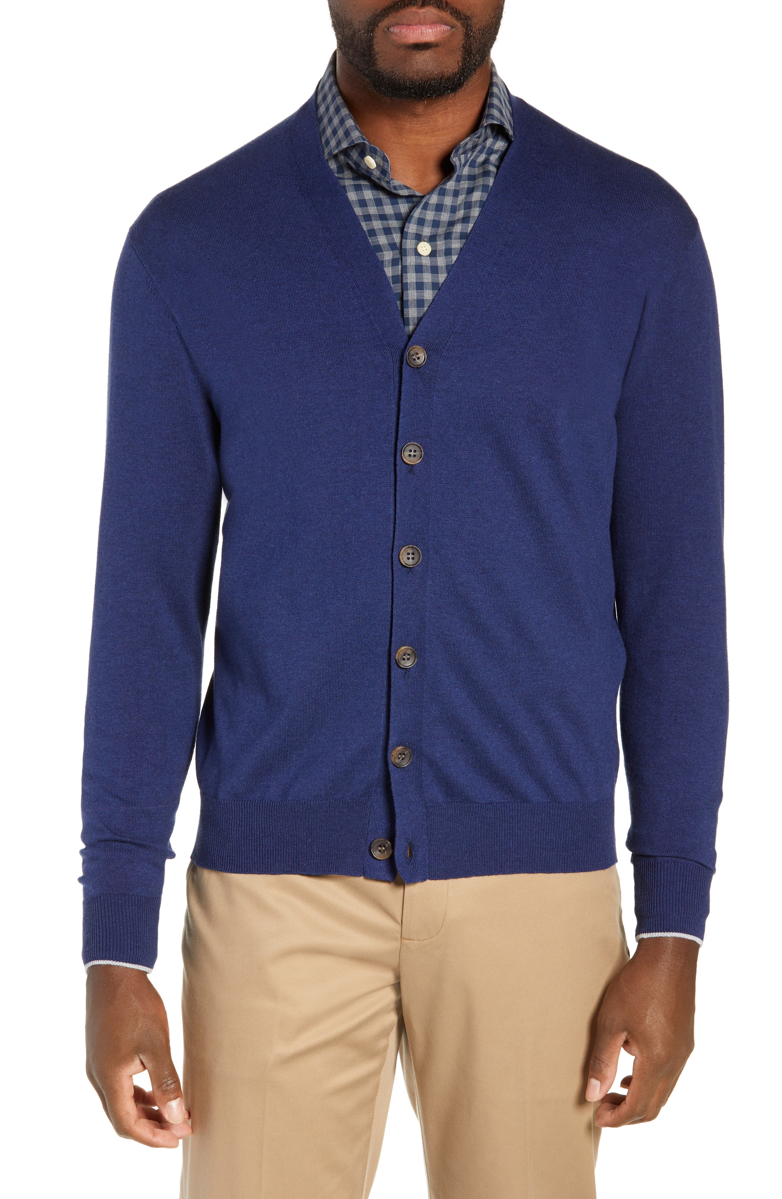Peter Millar Crown Soft Cardigan, Blue