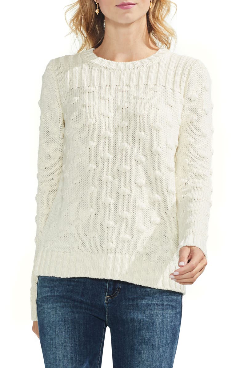 Vince Camto Popcorn Stitch Cotton Sweater | Nordstrom
