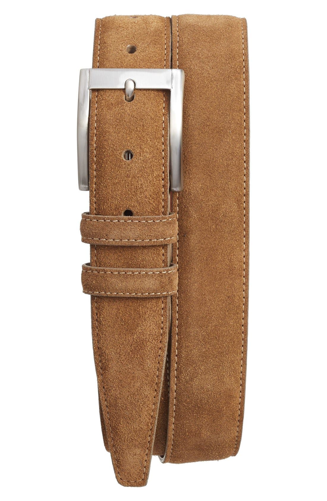 Torino Belts Suede Belt, Whiskey