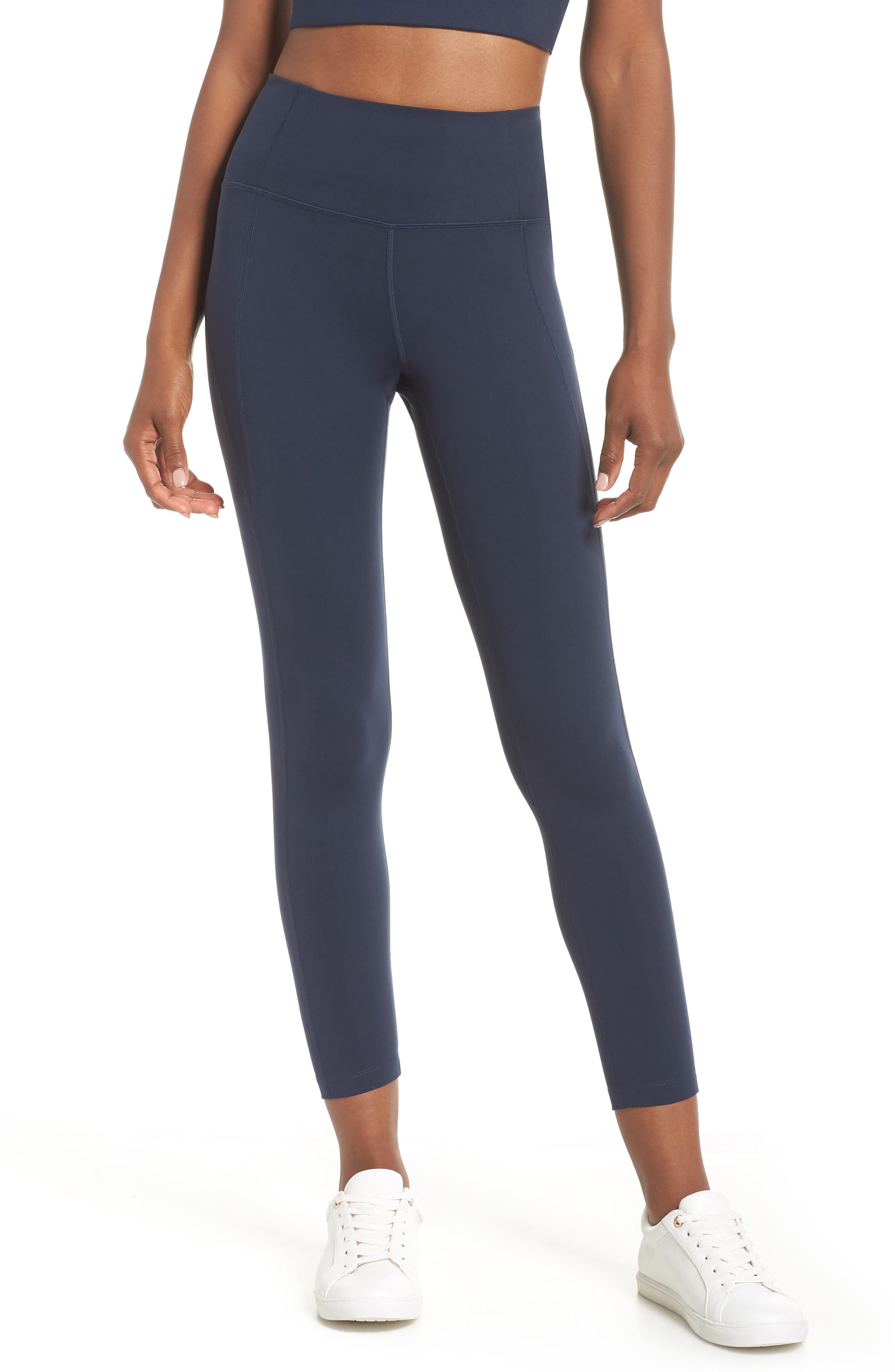Girlfriend Collective High Waist 7/8 Leggings, Blue