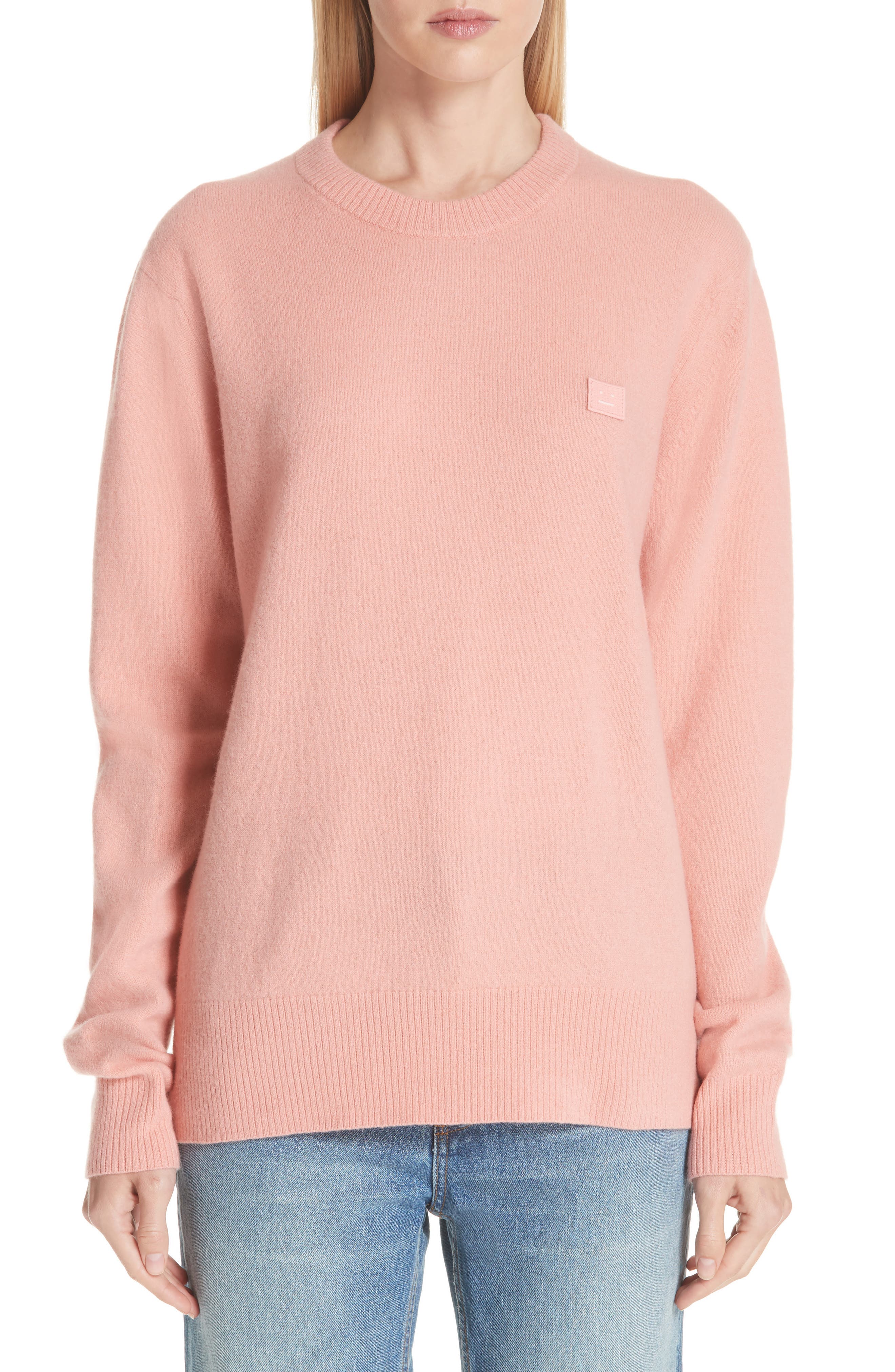 Acne Studios Nalon Wool Sweater, Pink