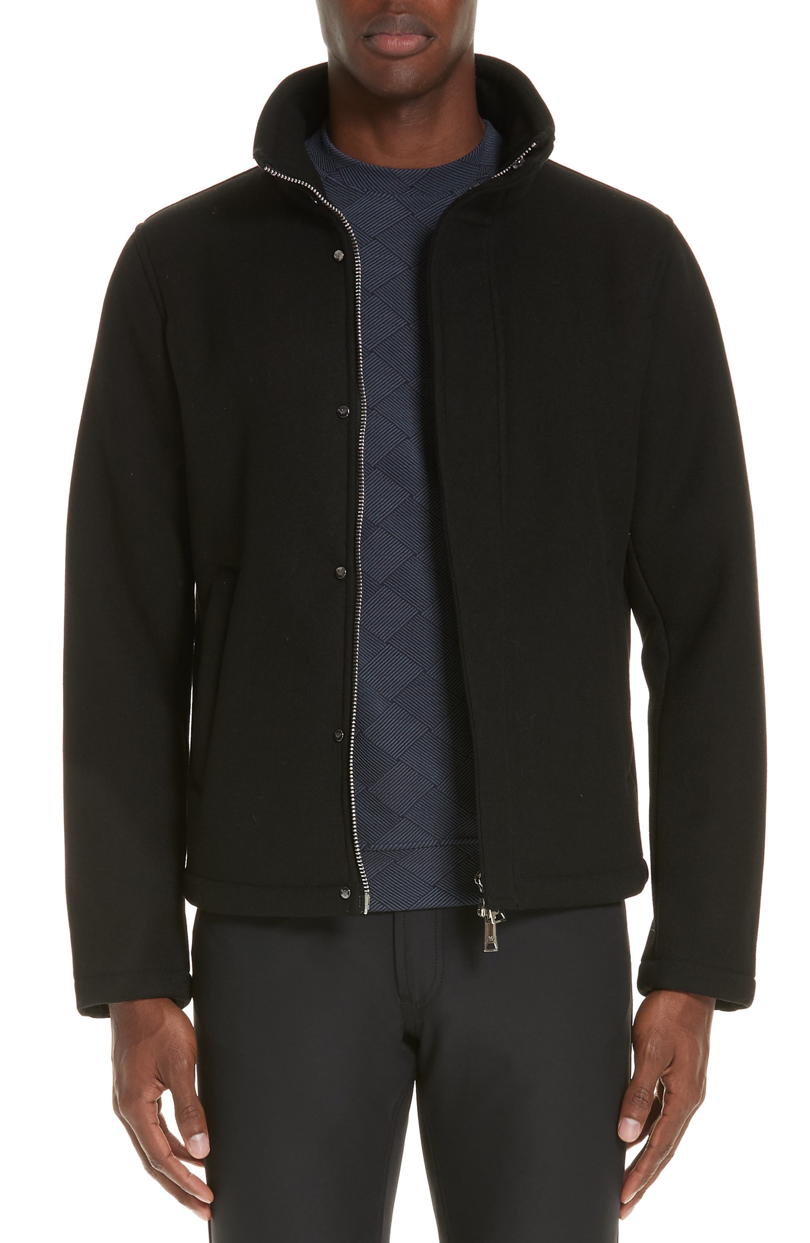 Emporio Armani Broadcloth Down Jacket, US / 4 R - Black
