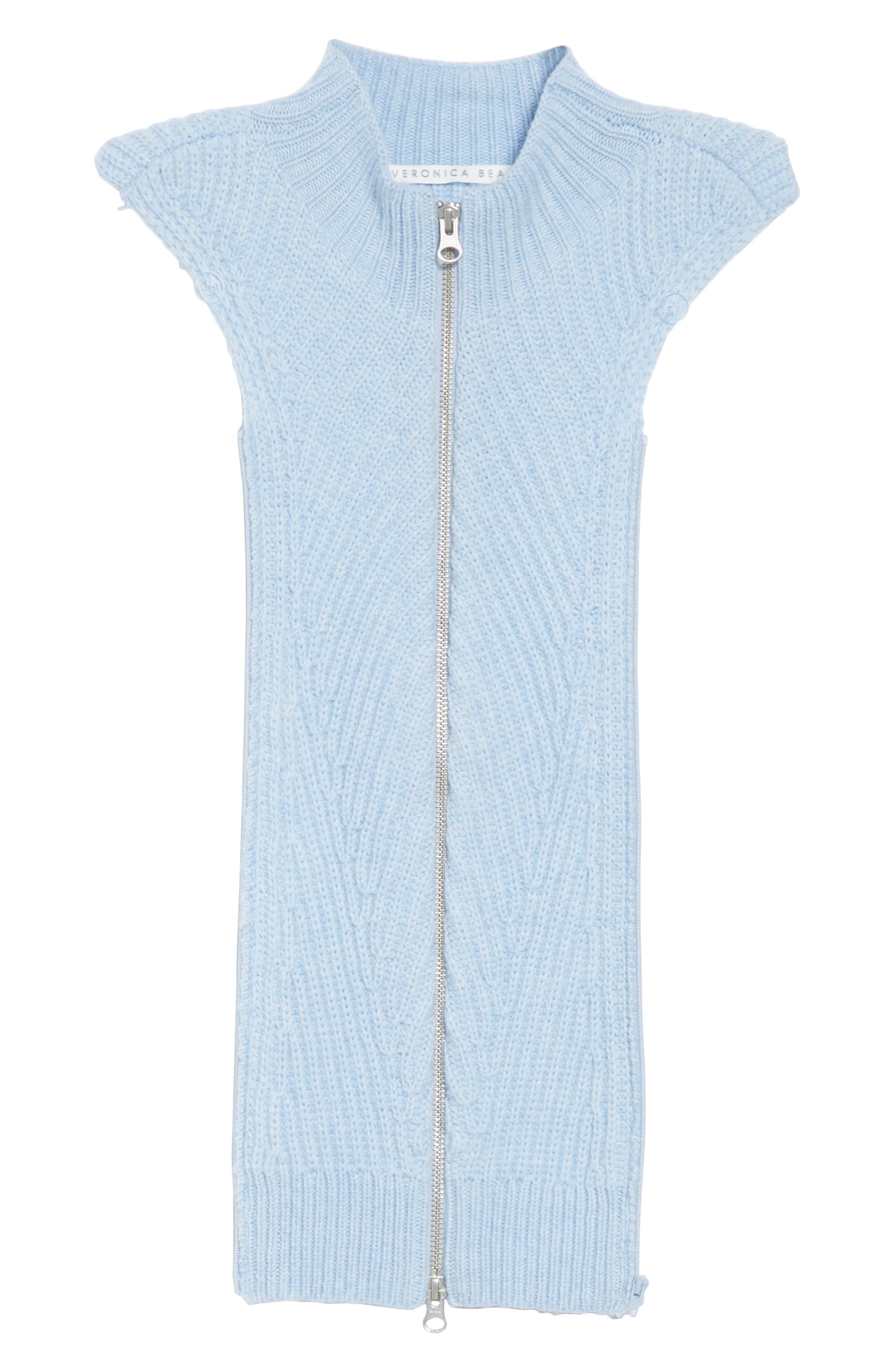 Veronica Beard Flori Merino Wool & Cashmere Dickey, Size One Size - Blue