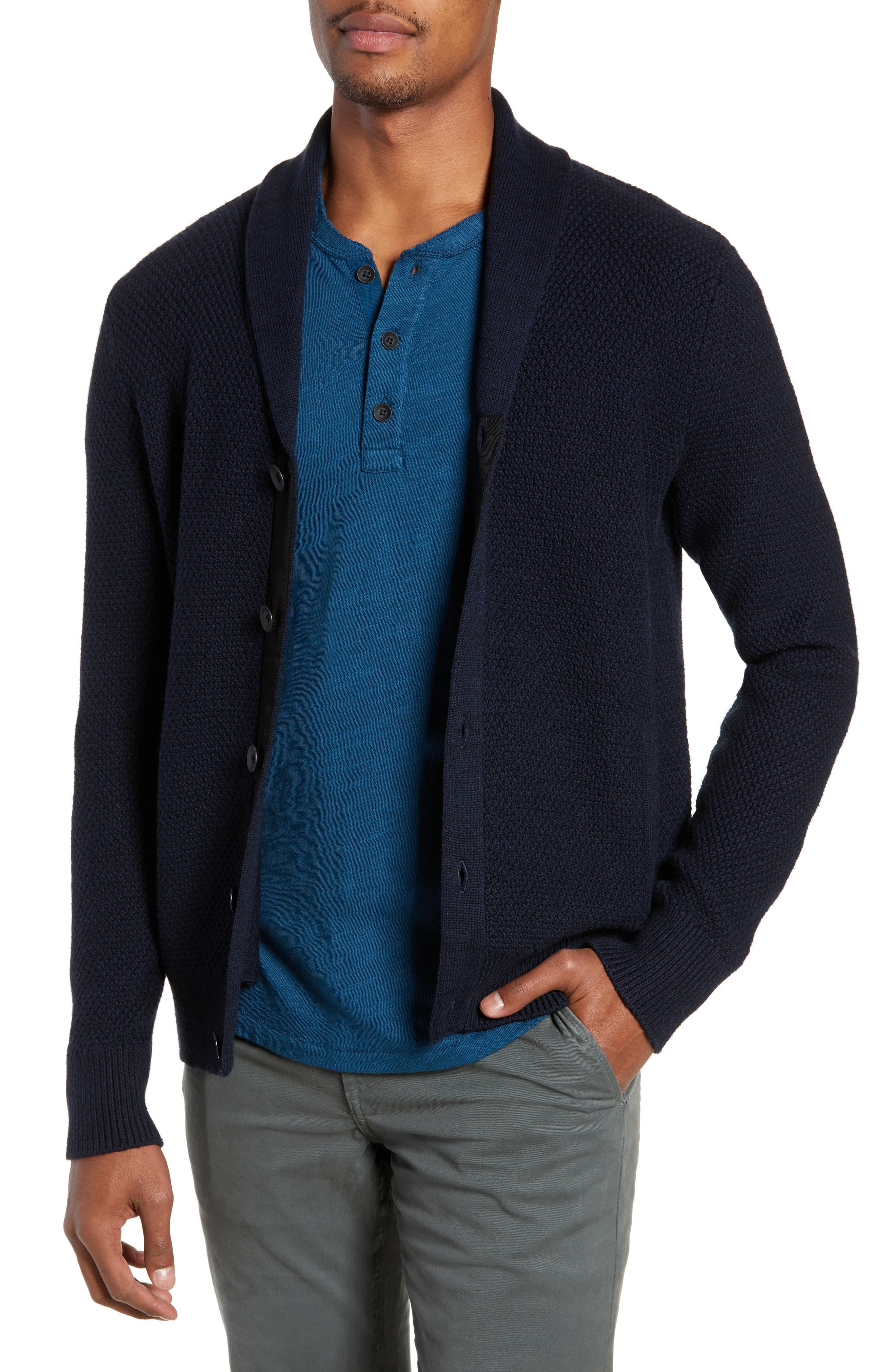Rag & Bone Cardiff Shawl Cardigan, Blue