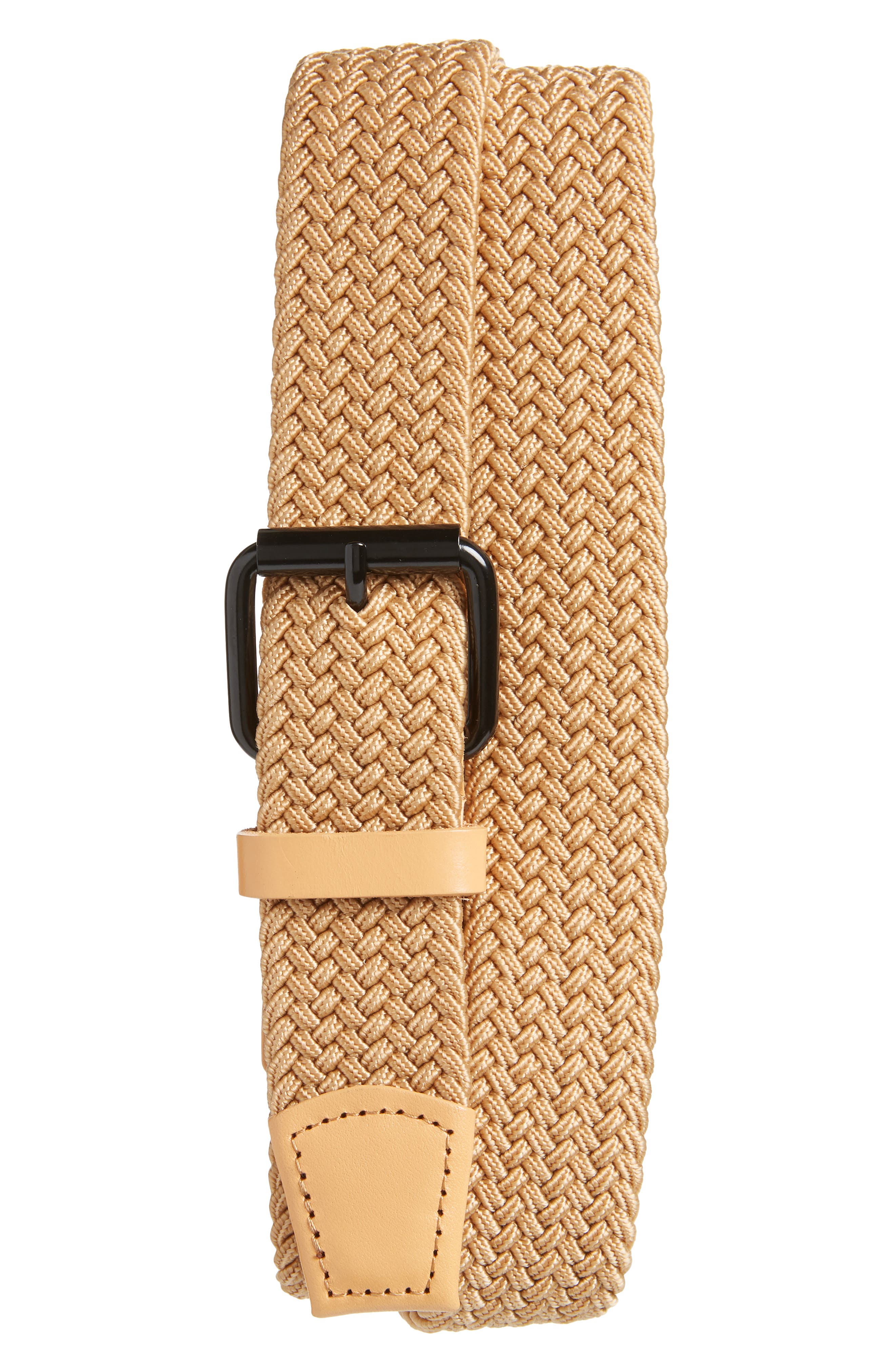 Saturdays Nyc Shane Woven Belt, Size One Size - Vegetable Tan