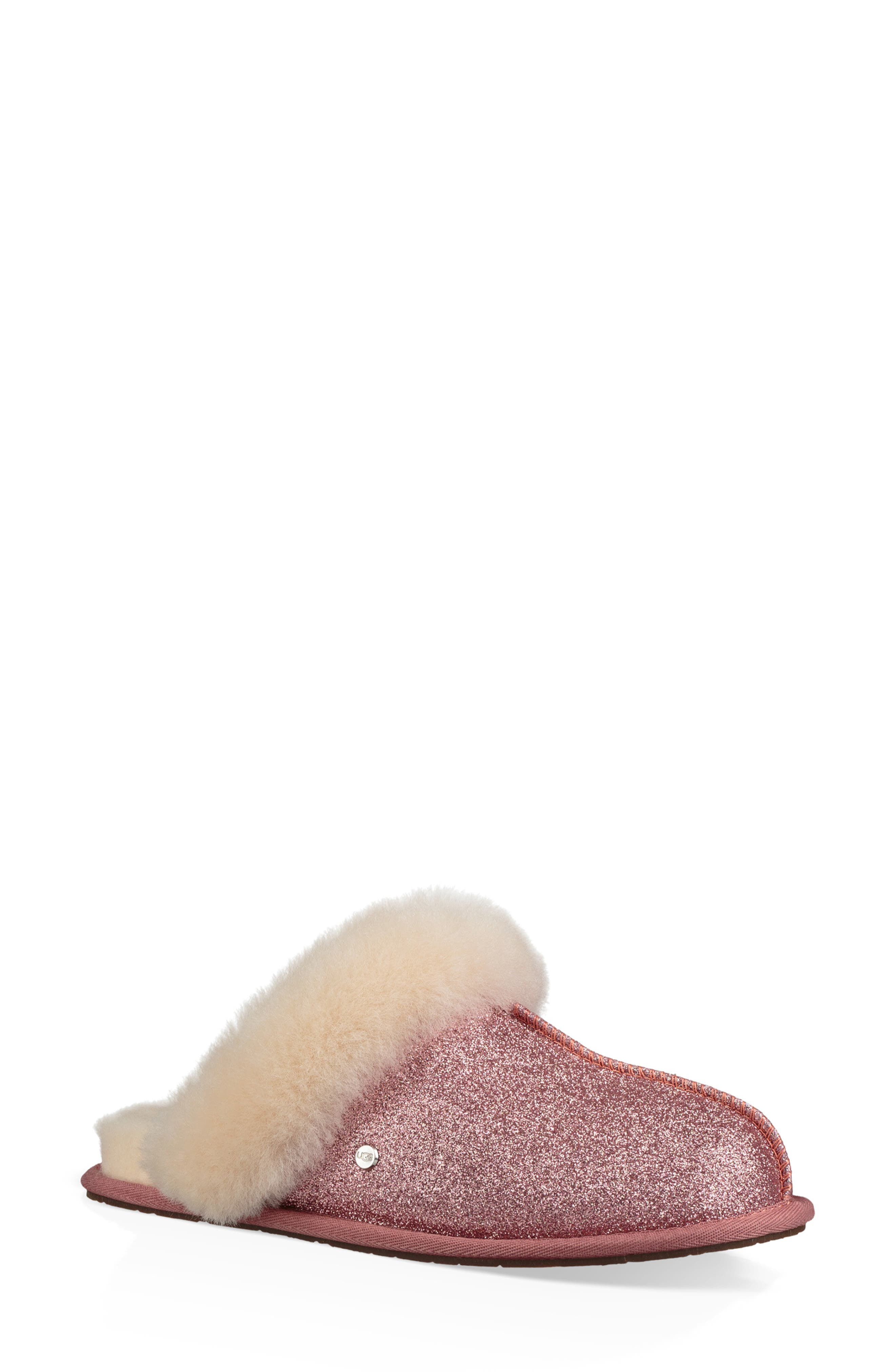 Ugg Scuffette Ii Sparkle Genuine Shearling Slipper, Pink