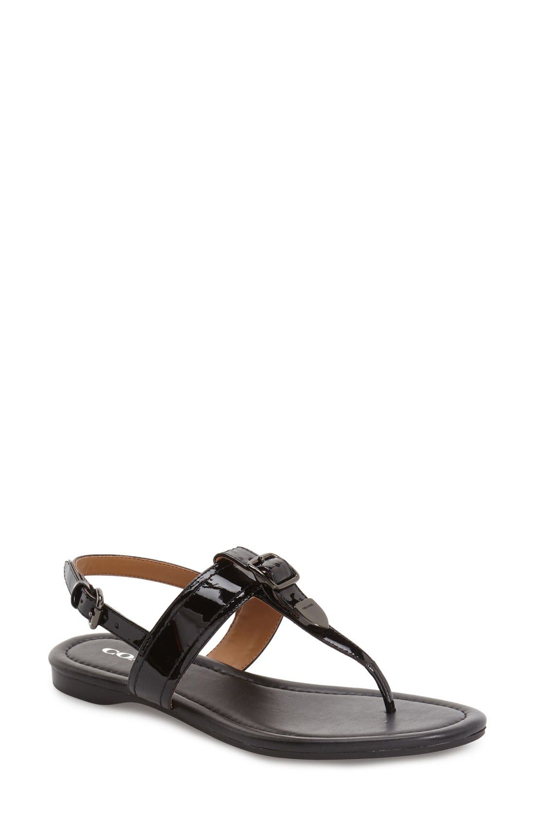 COACH �Cassidy� TStrap Sandal (Women) Nordstrom