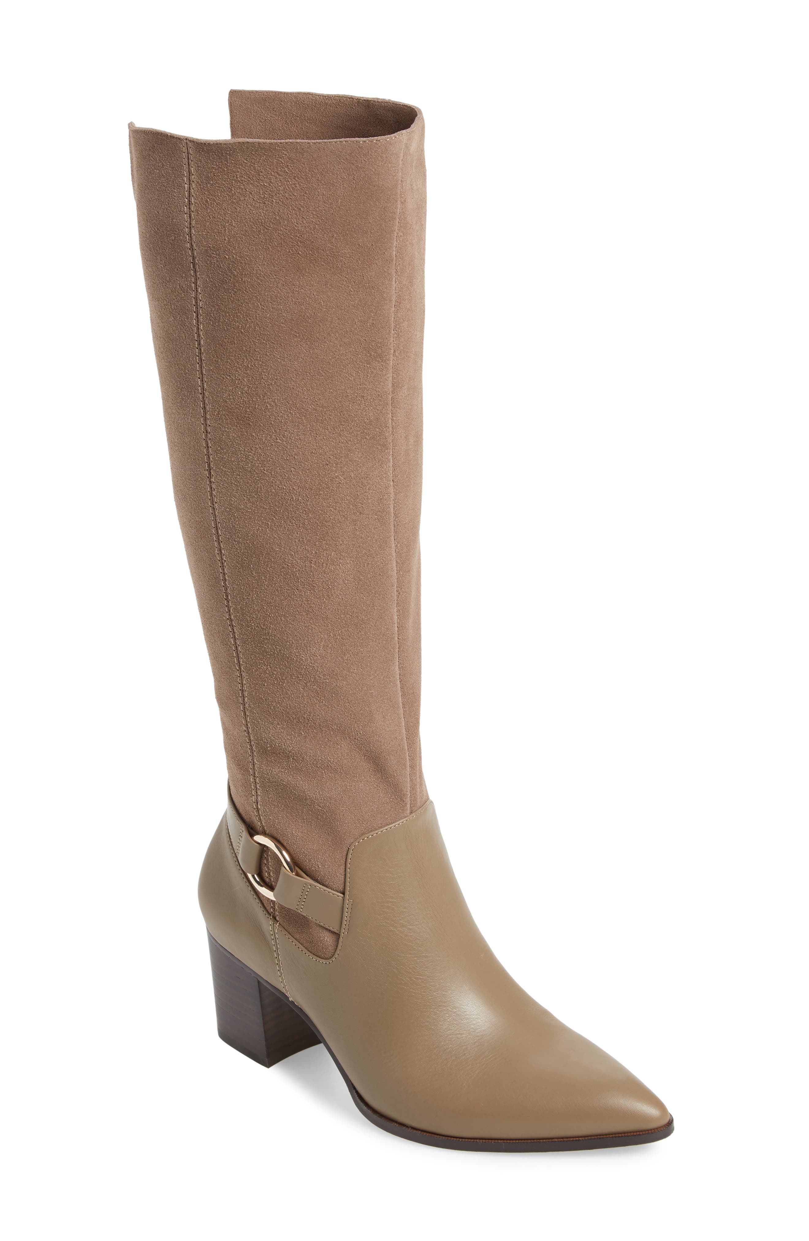 Sole Society Daleena Knee High Boot- Beige