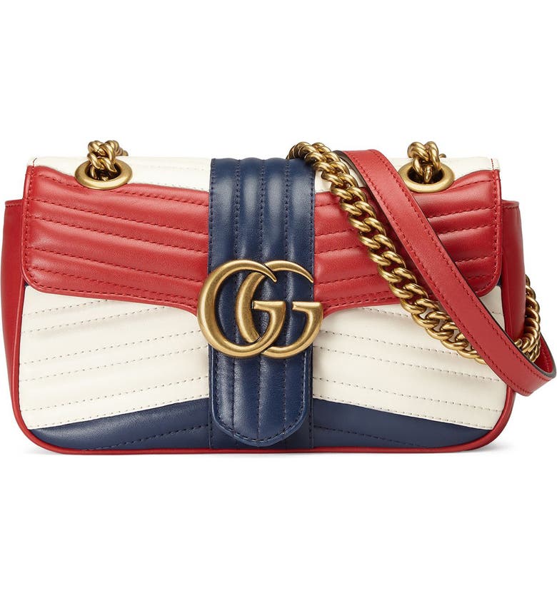 Gucci Mini GG Marmont 2.0 Tricolor Matelassé Leather Shoulder Bag | Nordstrom