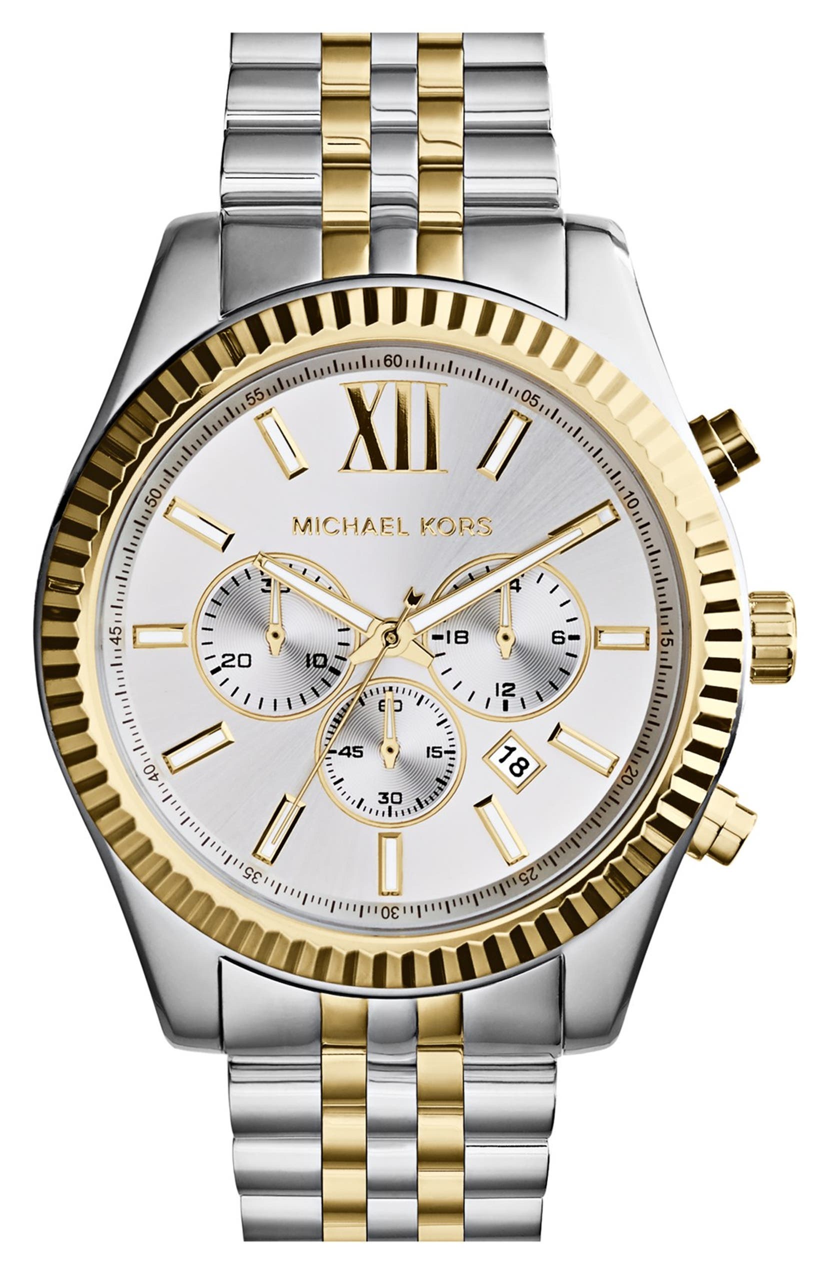 Michael Kors Large Lexington Chronograph Bracelet Watch 45mm Michael Kors Large Lexington Chronograph Bracelet Watch 45mm Nordstrom