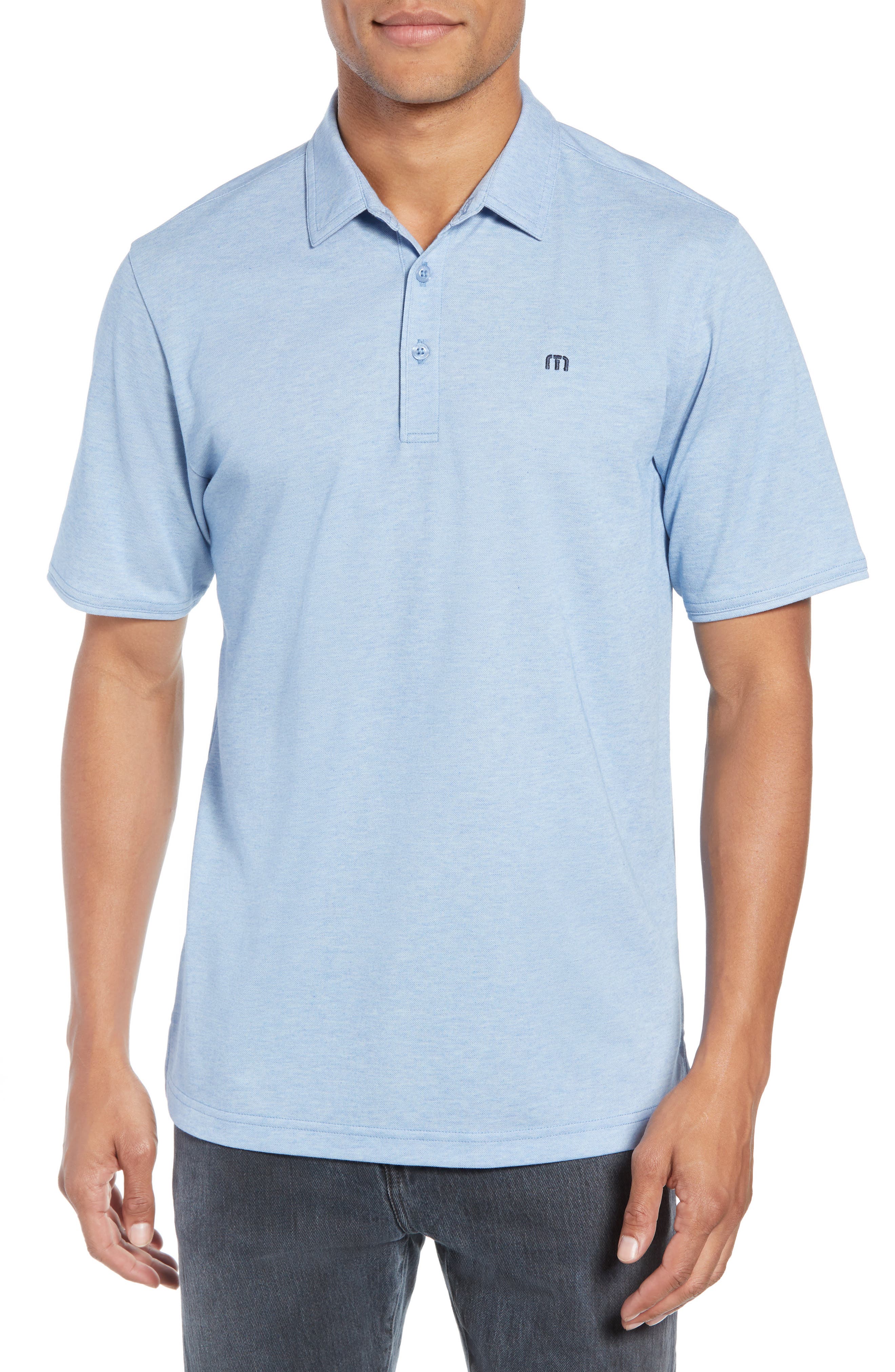 Travis Mathew Classy Jersey Polo, Blue