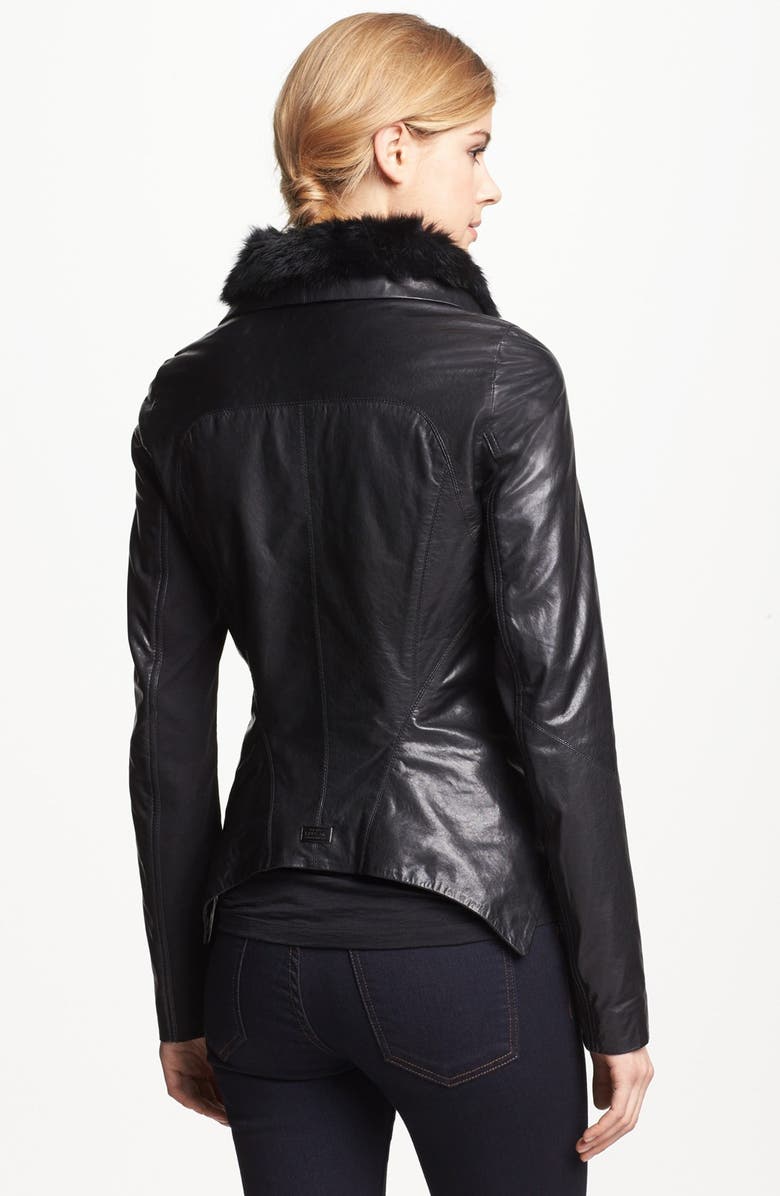 Rudsak Leather Jacket, Joie Sweater & BB Dakota Dress | Nordstrom