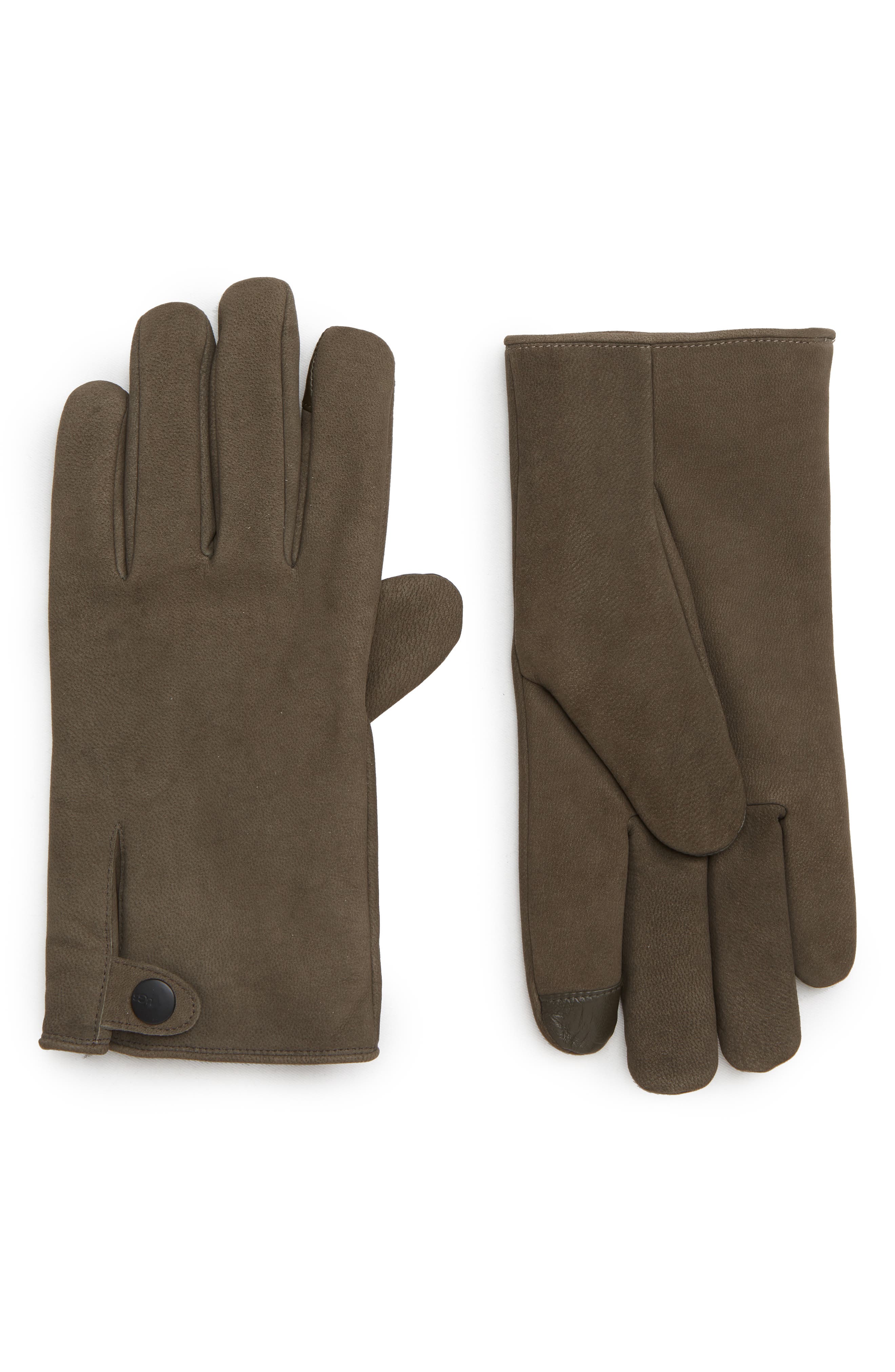 Ugg Leather Gloves, Brown