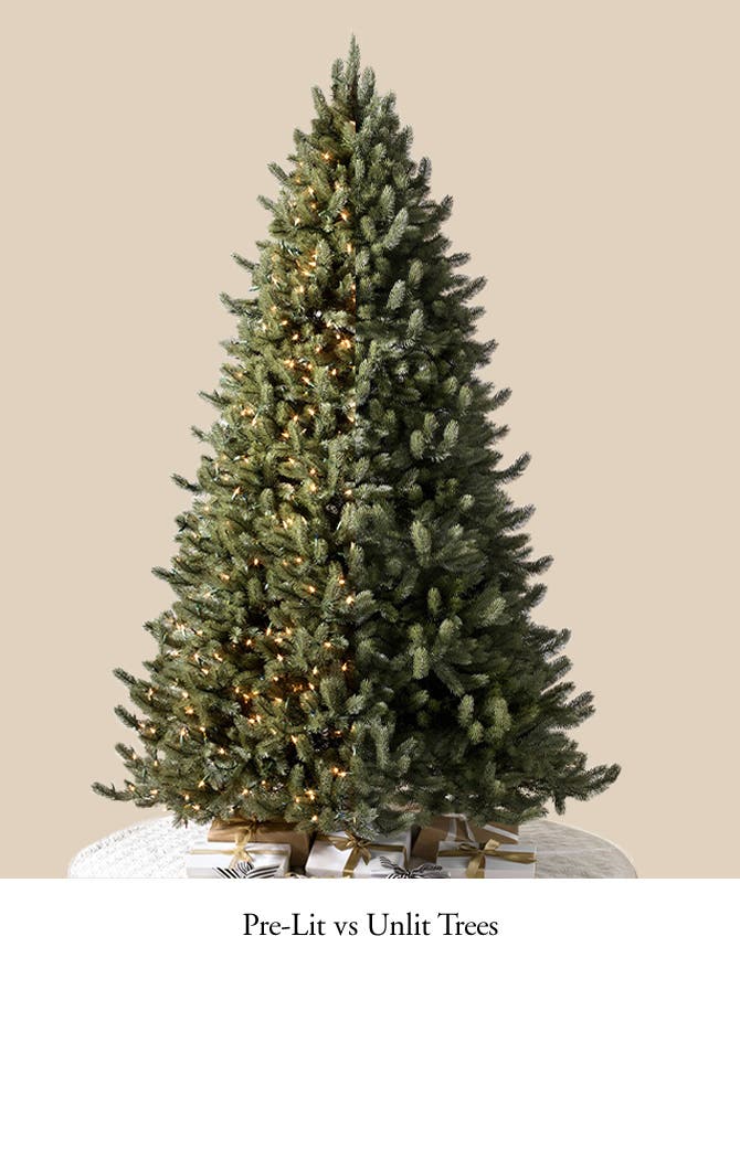 Pre-Lit vs Unlit Trees
