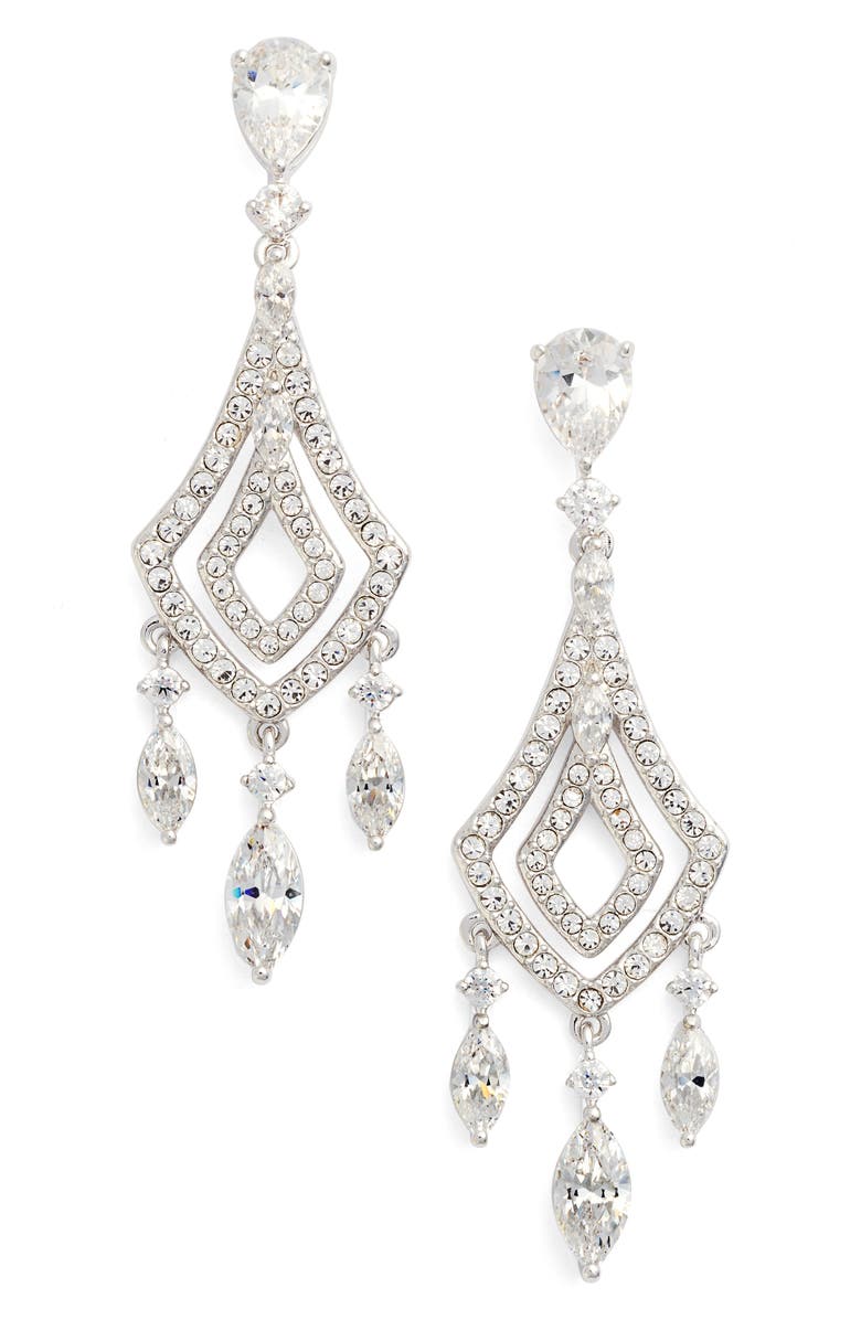 Nadri Cubic Zirconia Chandelier Earrings Nordstrom Cubic Zirconia Chandelier Earrings