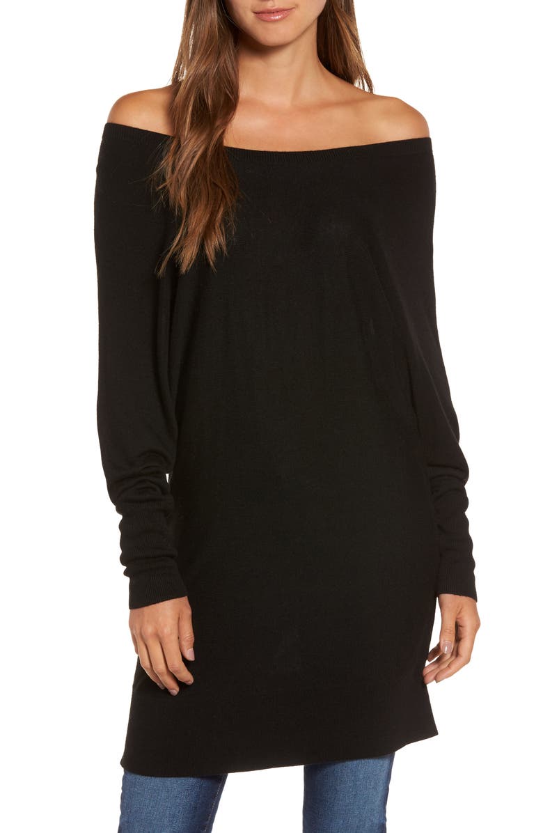 Trouvé Off the Shoulder Sweater Tunic | Nordstrom