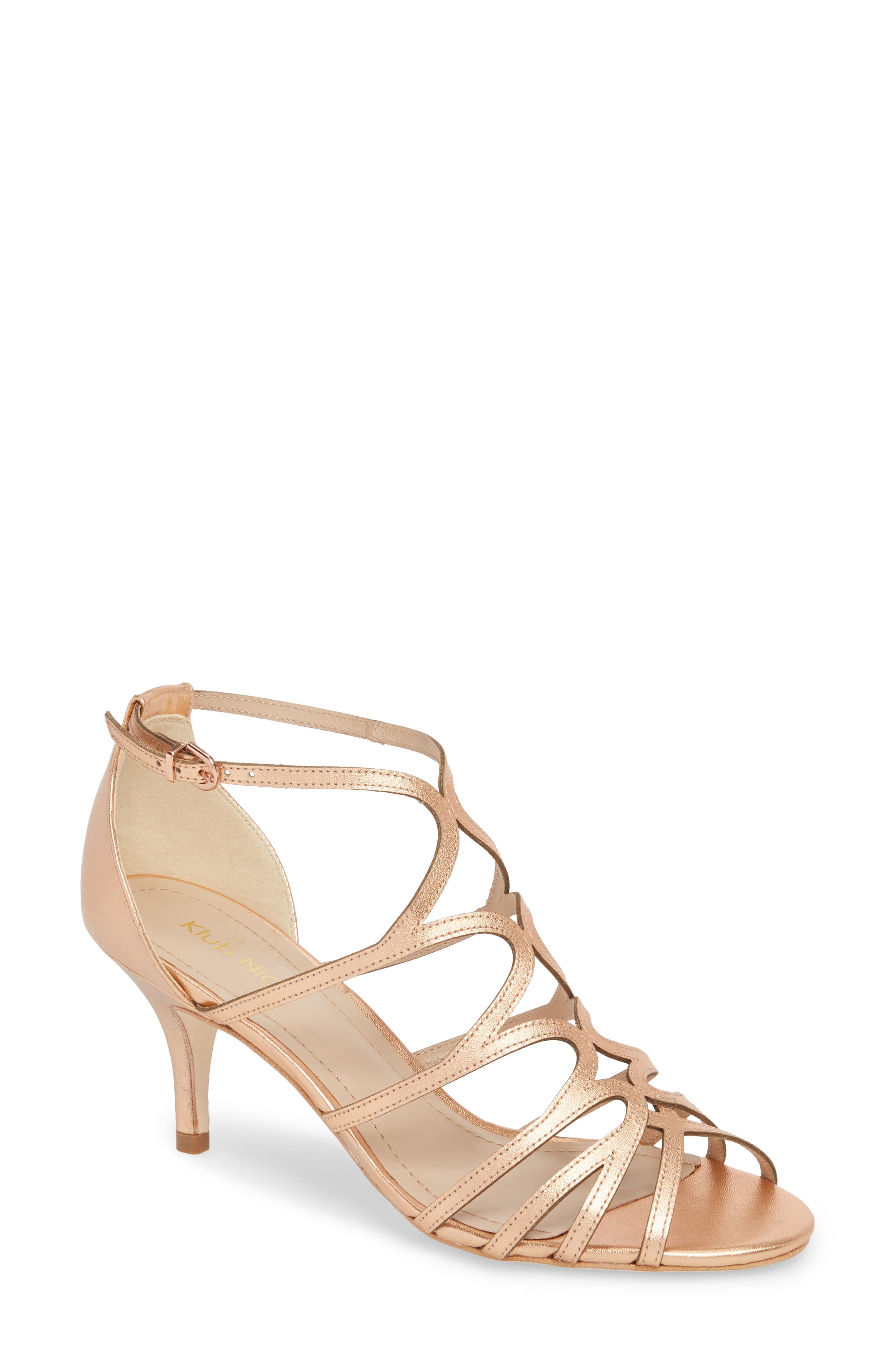 Klub Nico Amanda Cage Sandal, Metallic