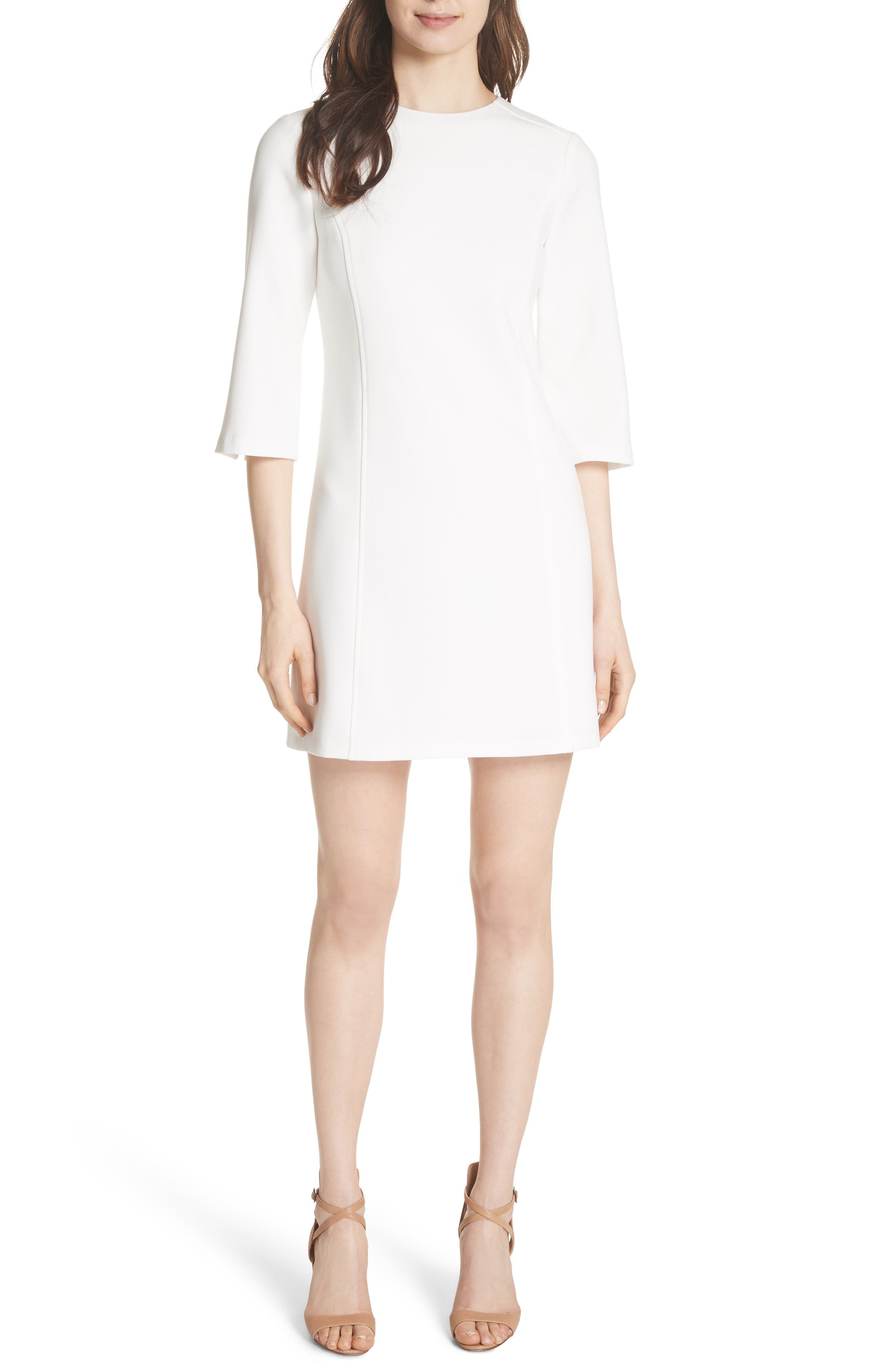 Alice + Olivia Gem Shift Dress, White