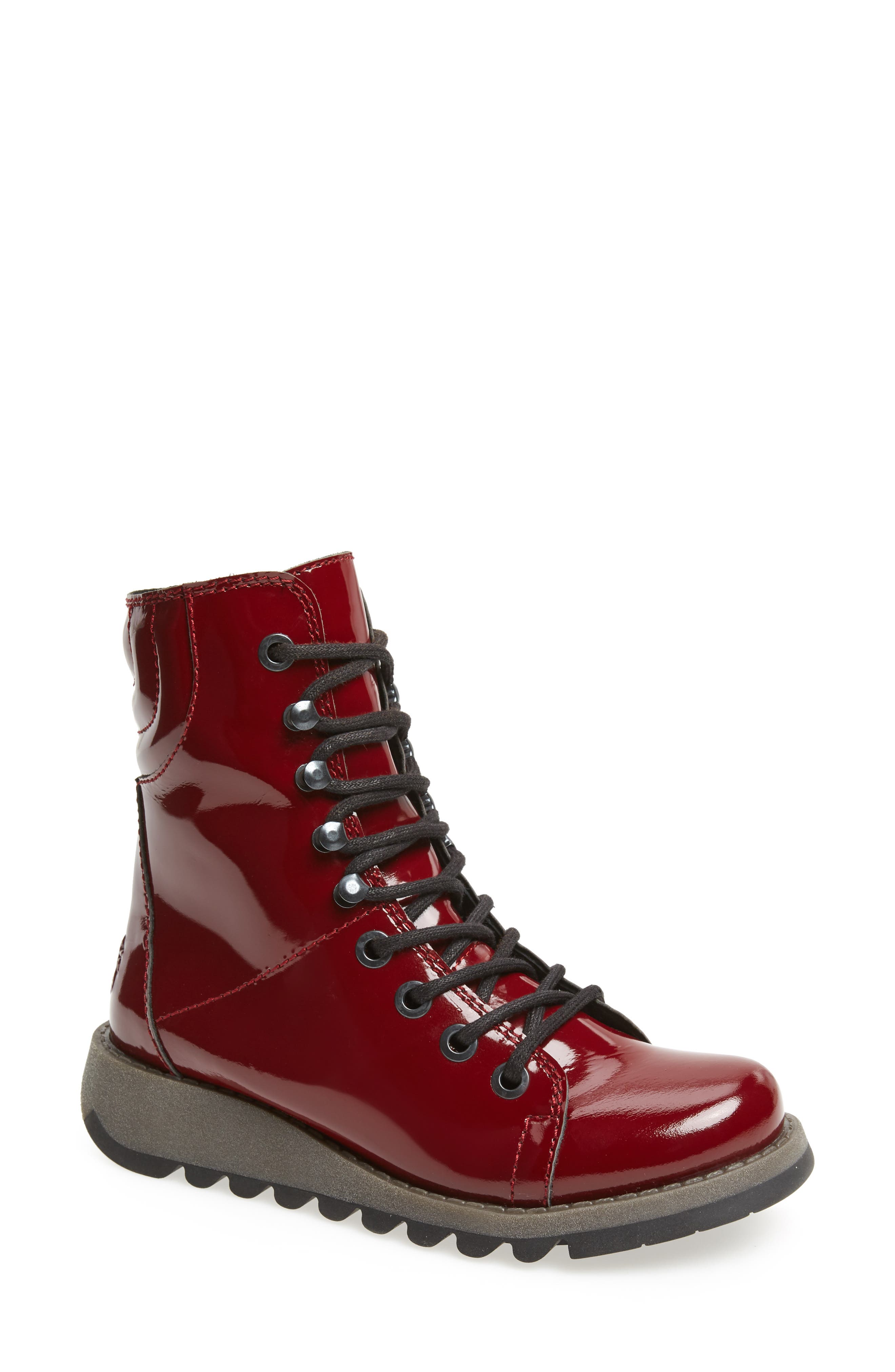 Fly London Same Lace-Up Boot - Purple
