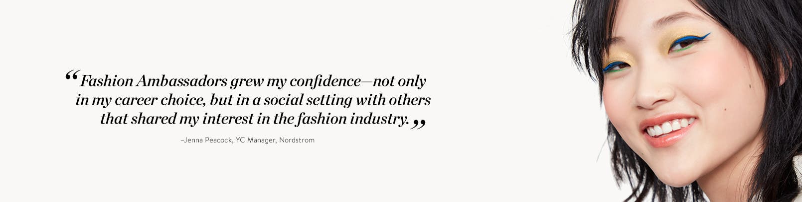 Quote from former Fashion Ambassador