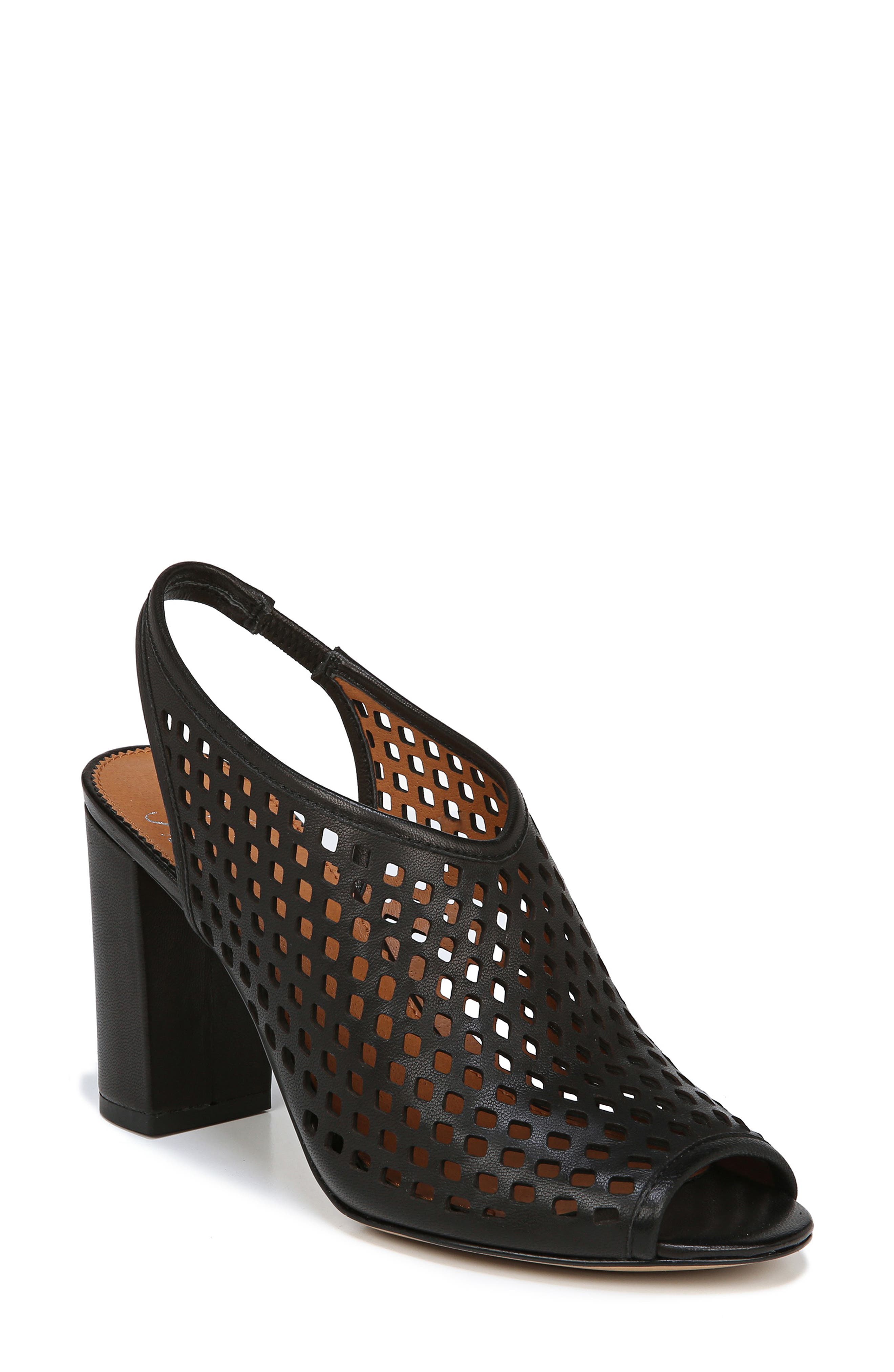Sarto By Franco Sarto Osbourne Perforated Slingback Sandal, Black