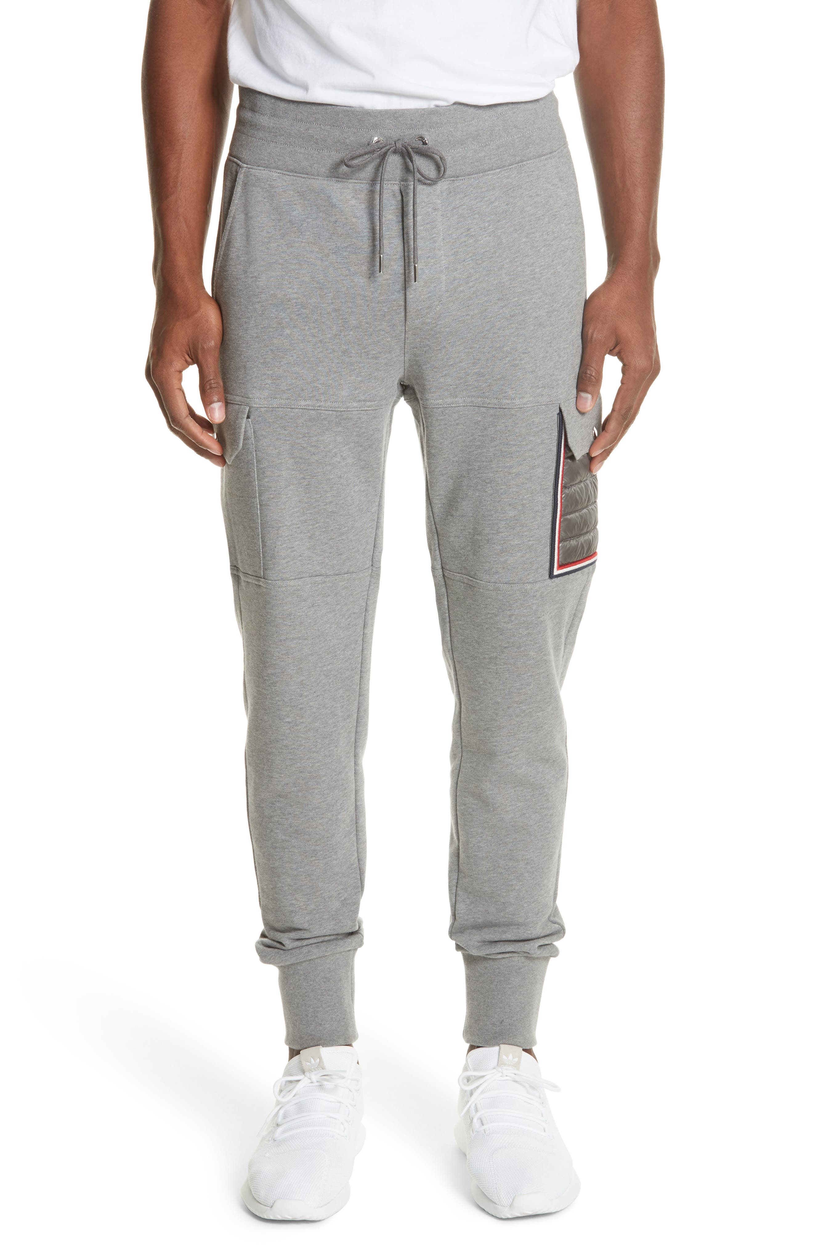 Moncler Cargo Sweatpants, Grey